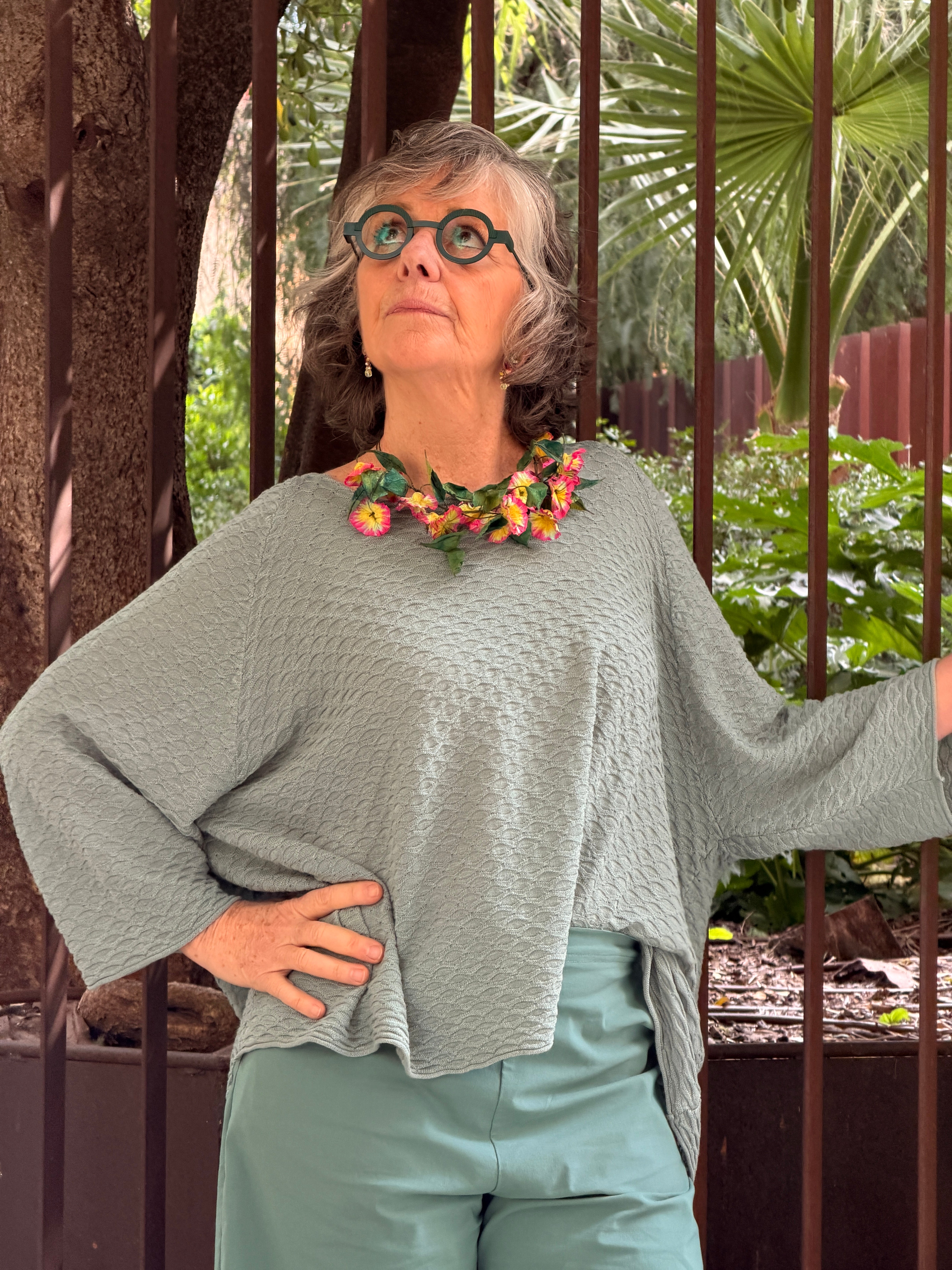 Jersei de viscosa tall ampla