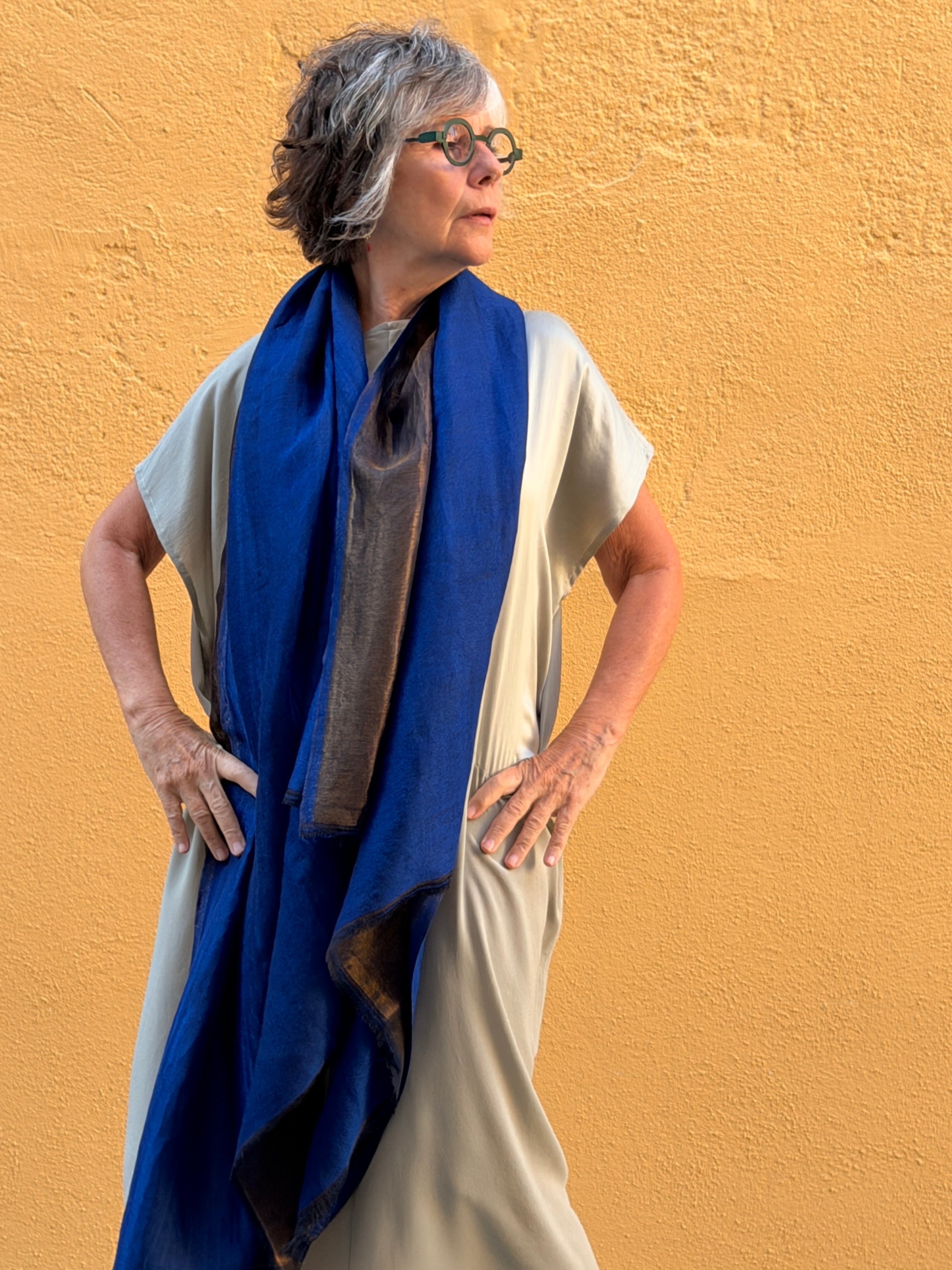 Cashmere pashmina with zari thread — silent luxury and airy drape