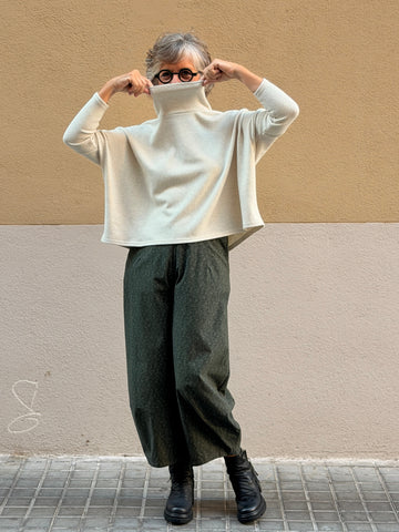 Jersei de coll alt — patró oversize