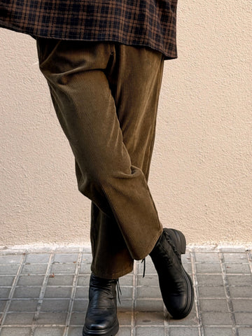 Pantalón de pana — cintura elástica