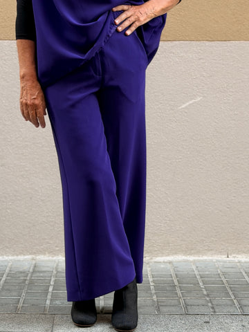 Culotte cropped — tall recte i ample
