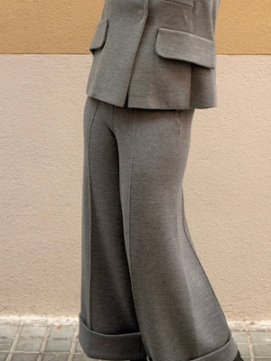 Pantaló de punt 7/8 — cintura alta