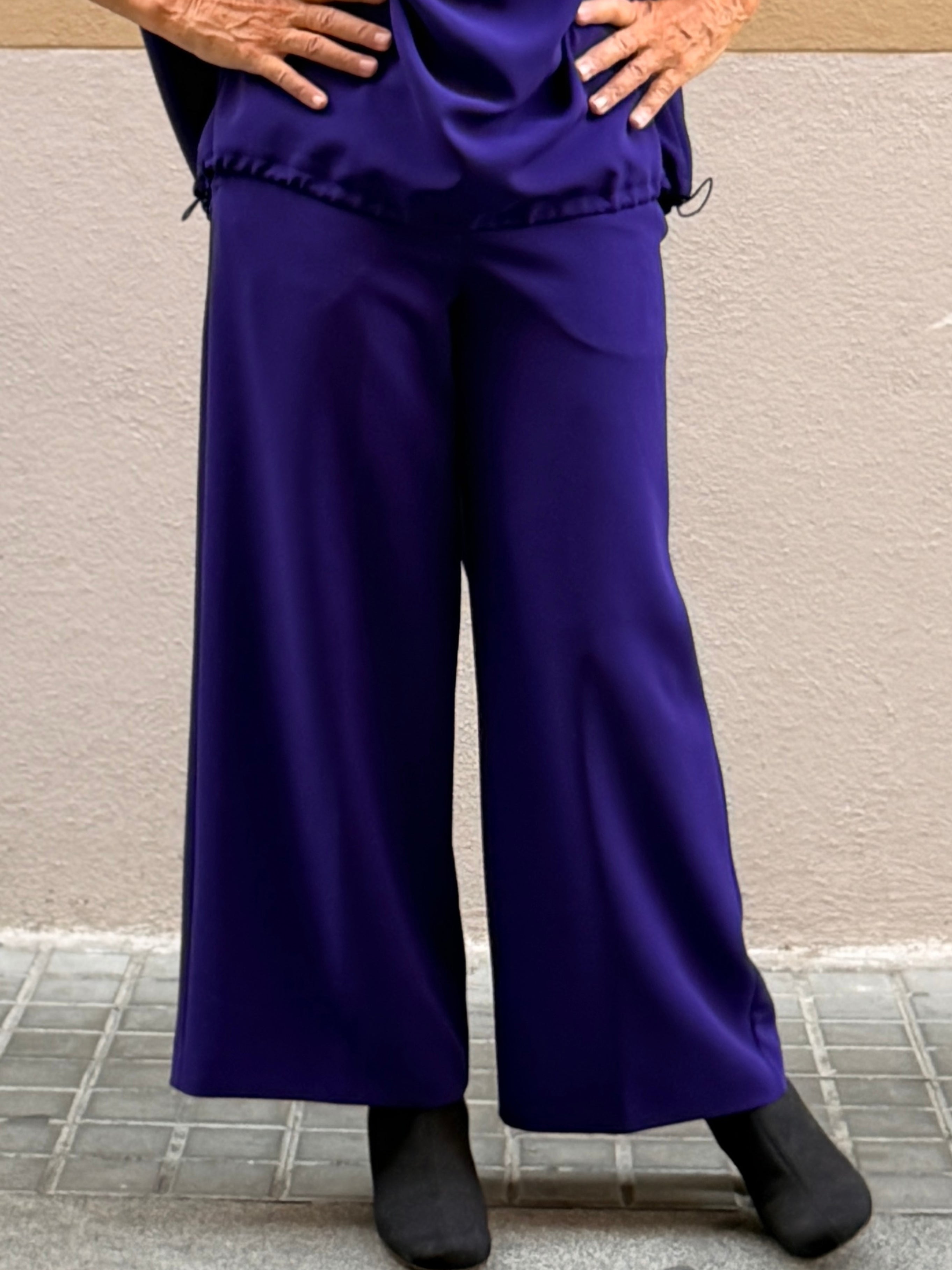 Culotte cropped — tall recte i ample