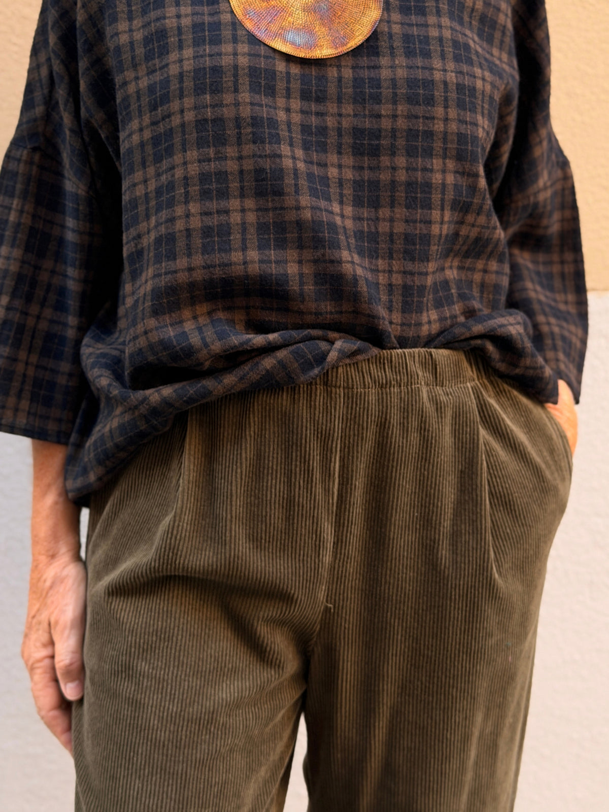 Pantalón de pana — cintura elástica