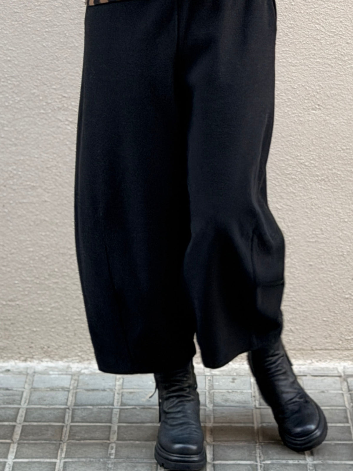 Pantaló de cama ampla — caiguda fluida