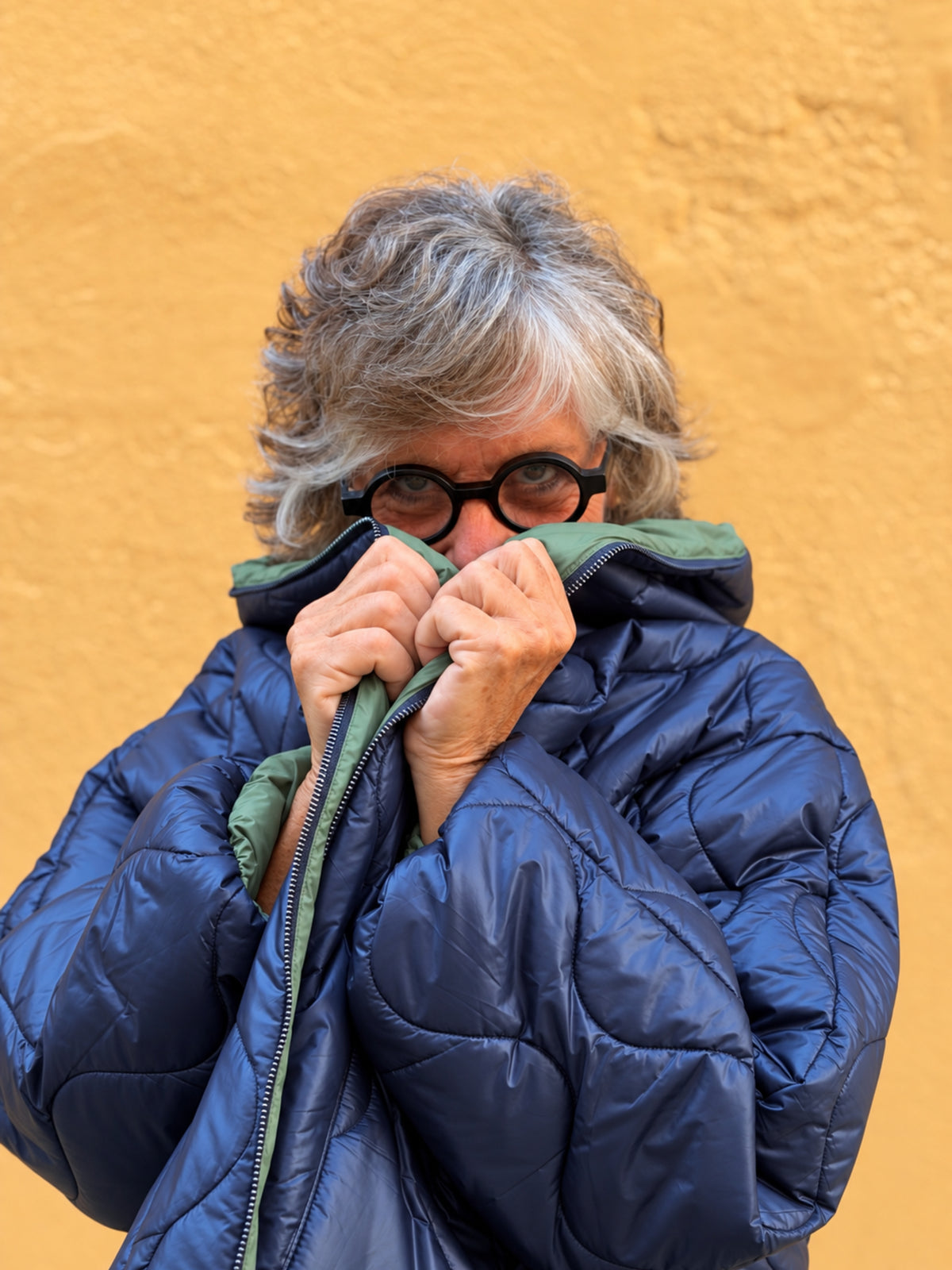 Jaqueta matelassé — caputxa gran