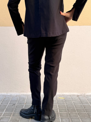 Pantaló cigarette de viscosa elàstica — tall recte