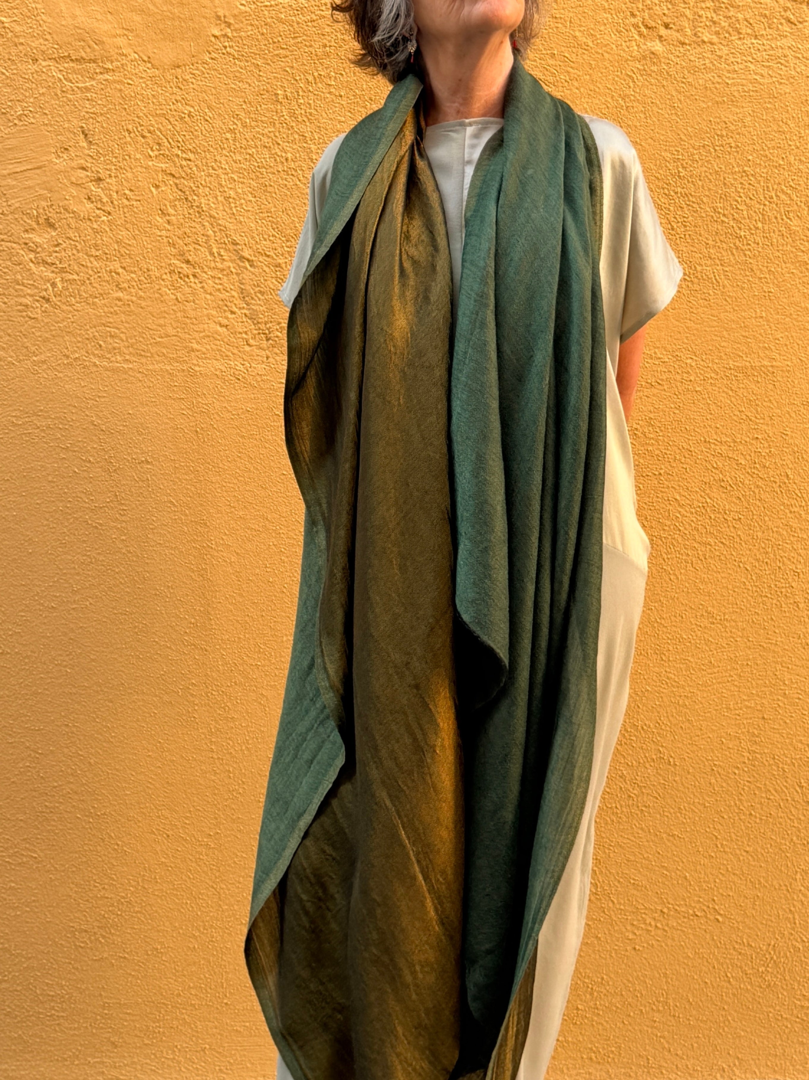Cashmere pashmina with zari thread — silent luxury and airy drape