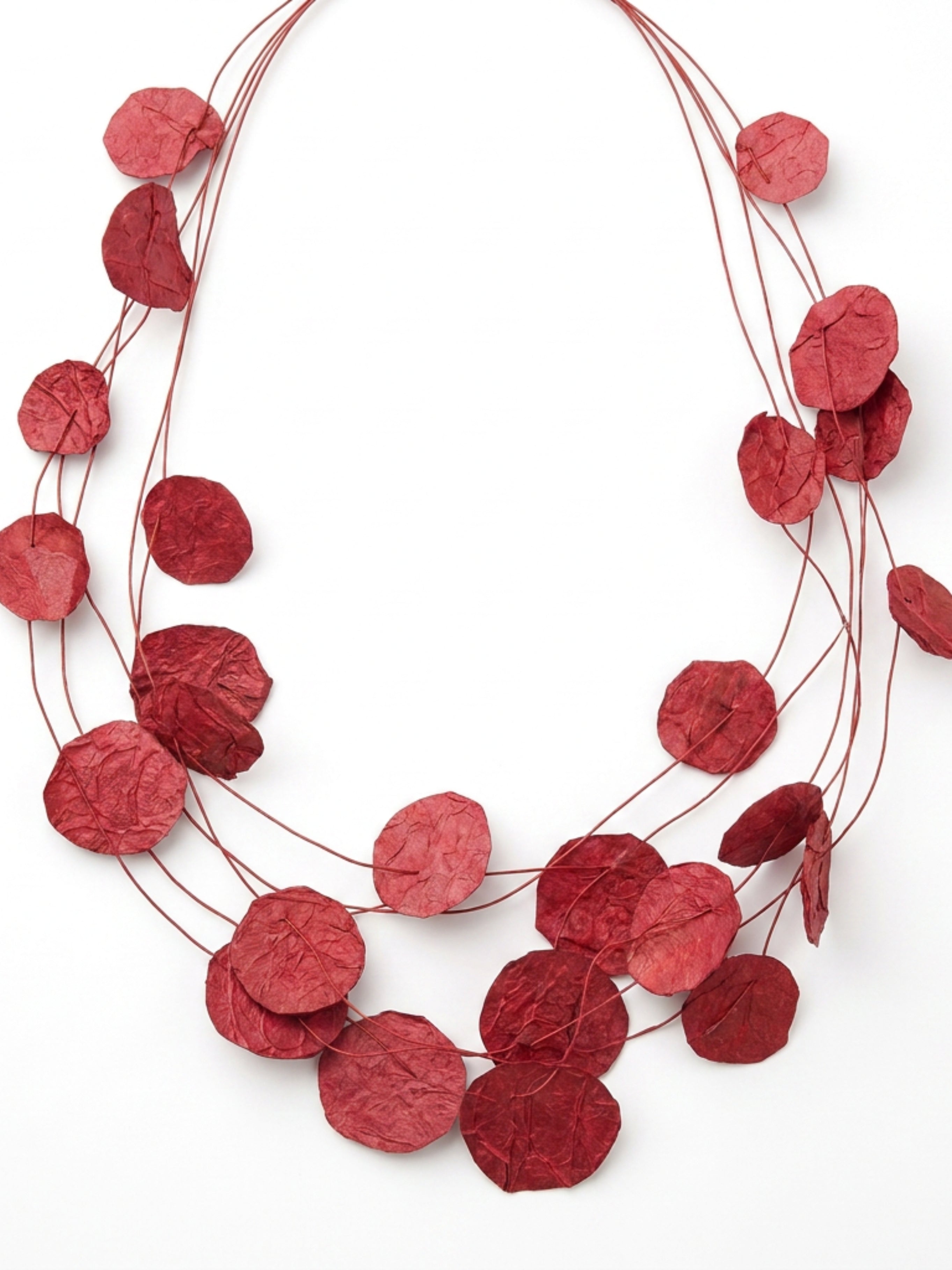 Collar Petalos — joyería contemporánea de papel hecho a mano