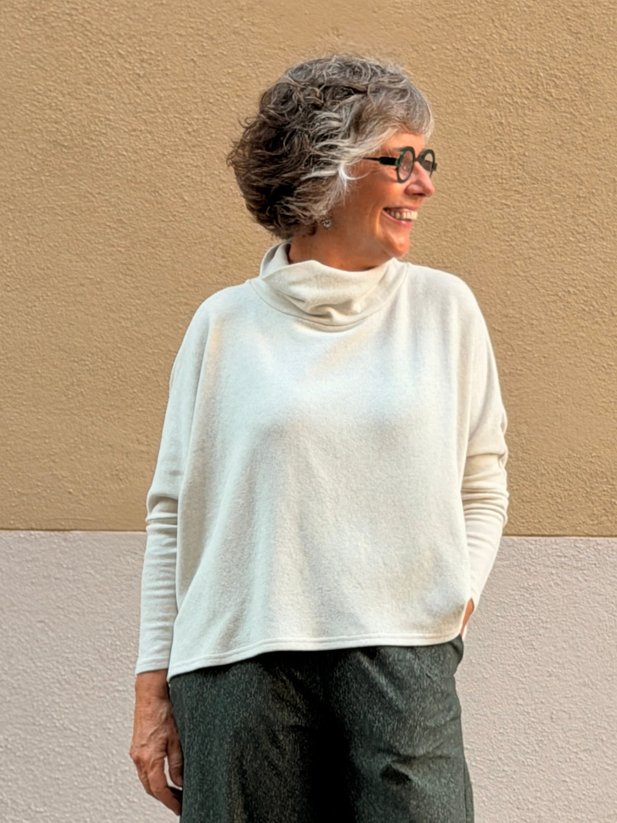 Jersei de coll alt — patró oversize