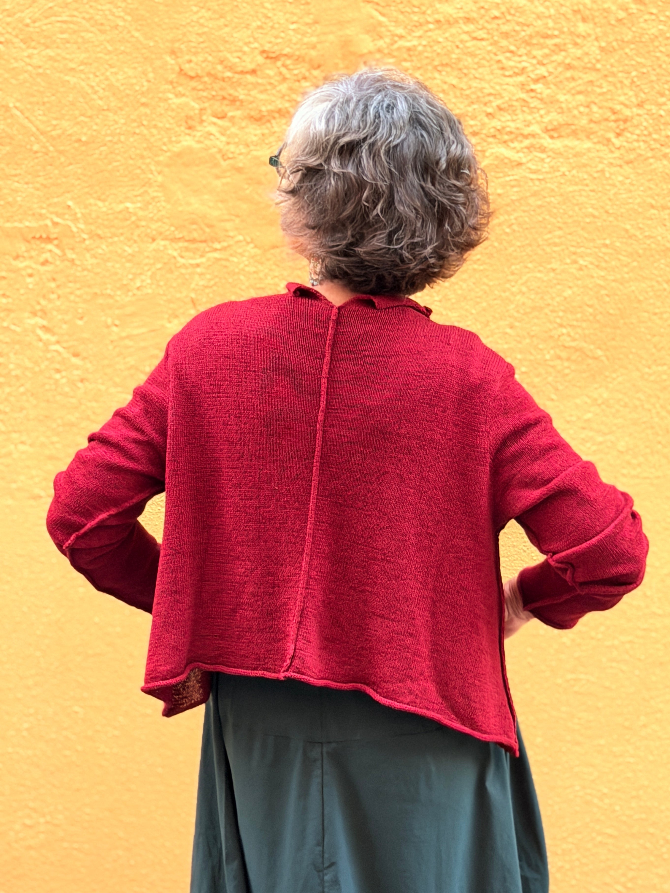 Jaqueta de punt — lli i cotó