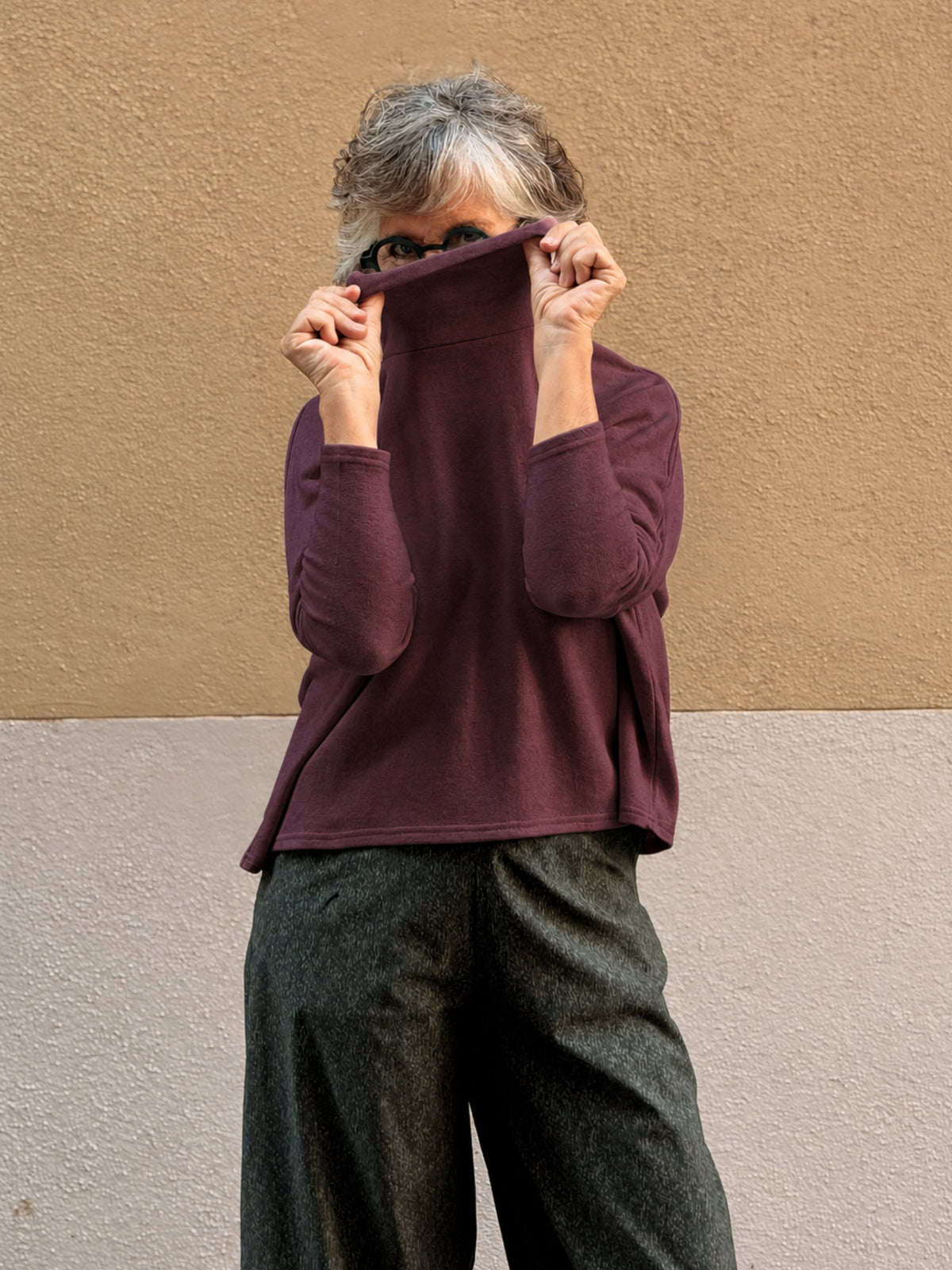 Jersei de coll alt — patró oversize