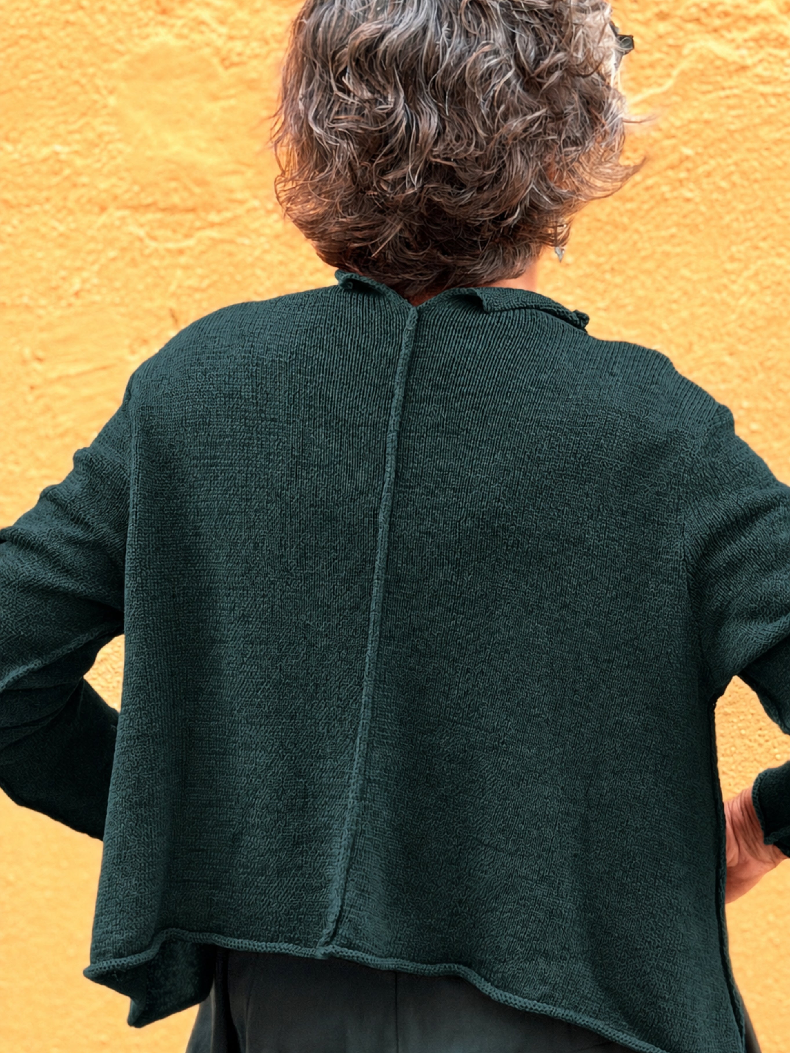 Jaqueta de punt — lli i cotó