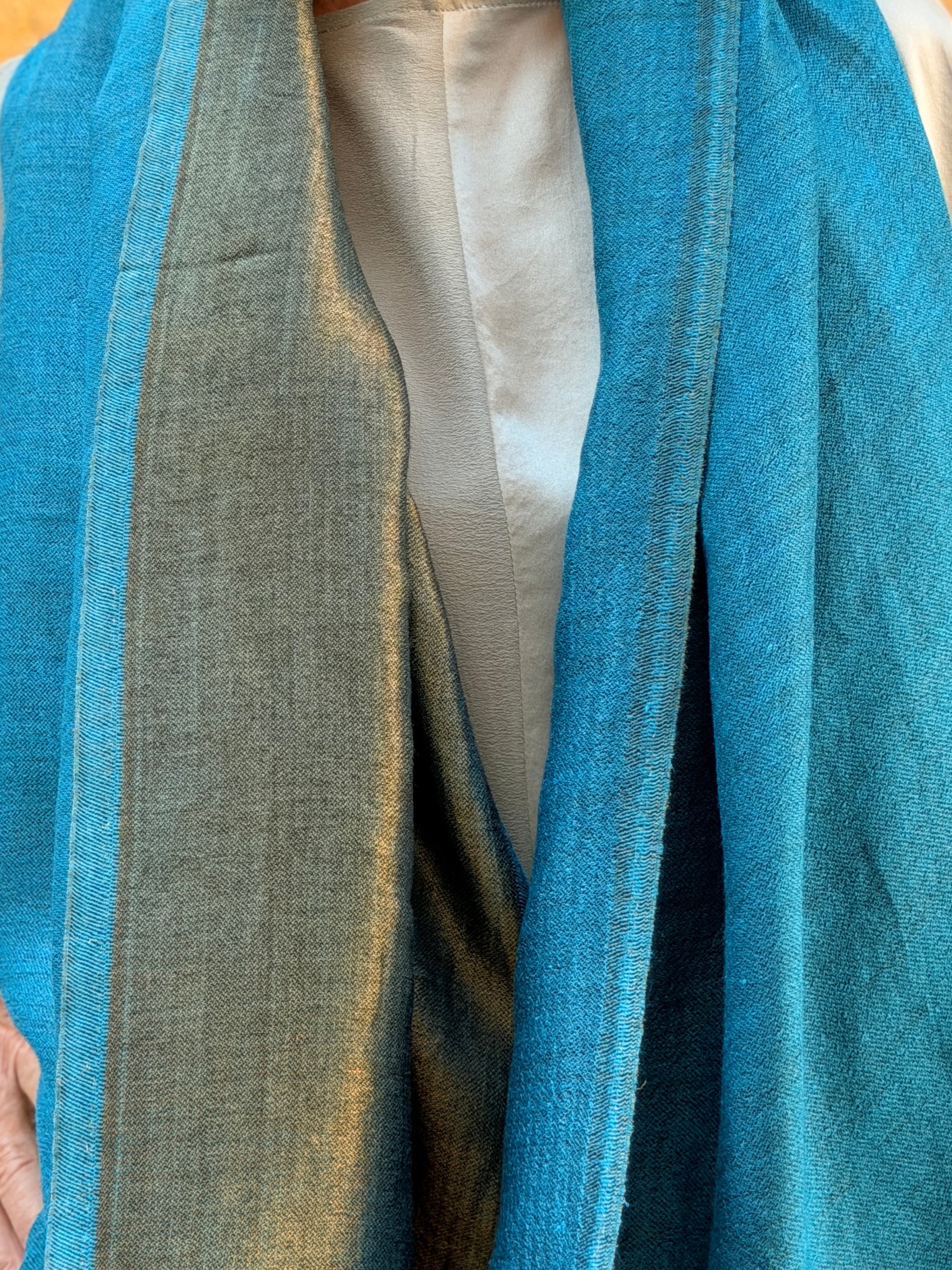 Cashmere pashmina with zari thread — silent luxury and airy drape