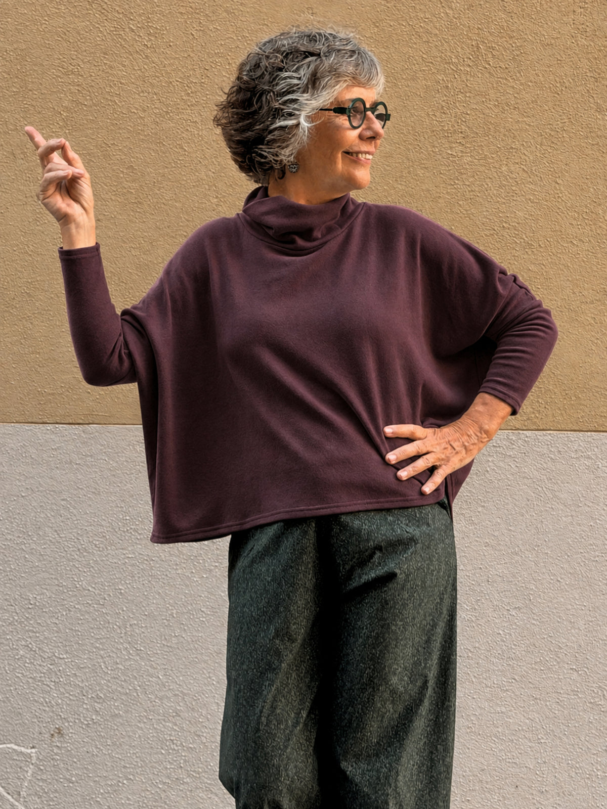 Jersei de coll alt — patró oversize