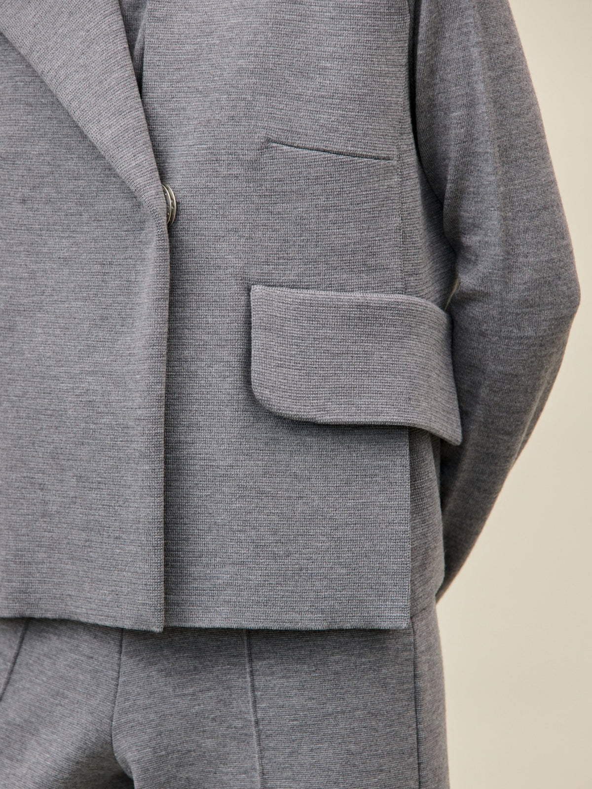 Armilla boxy de llana merino