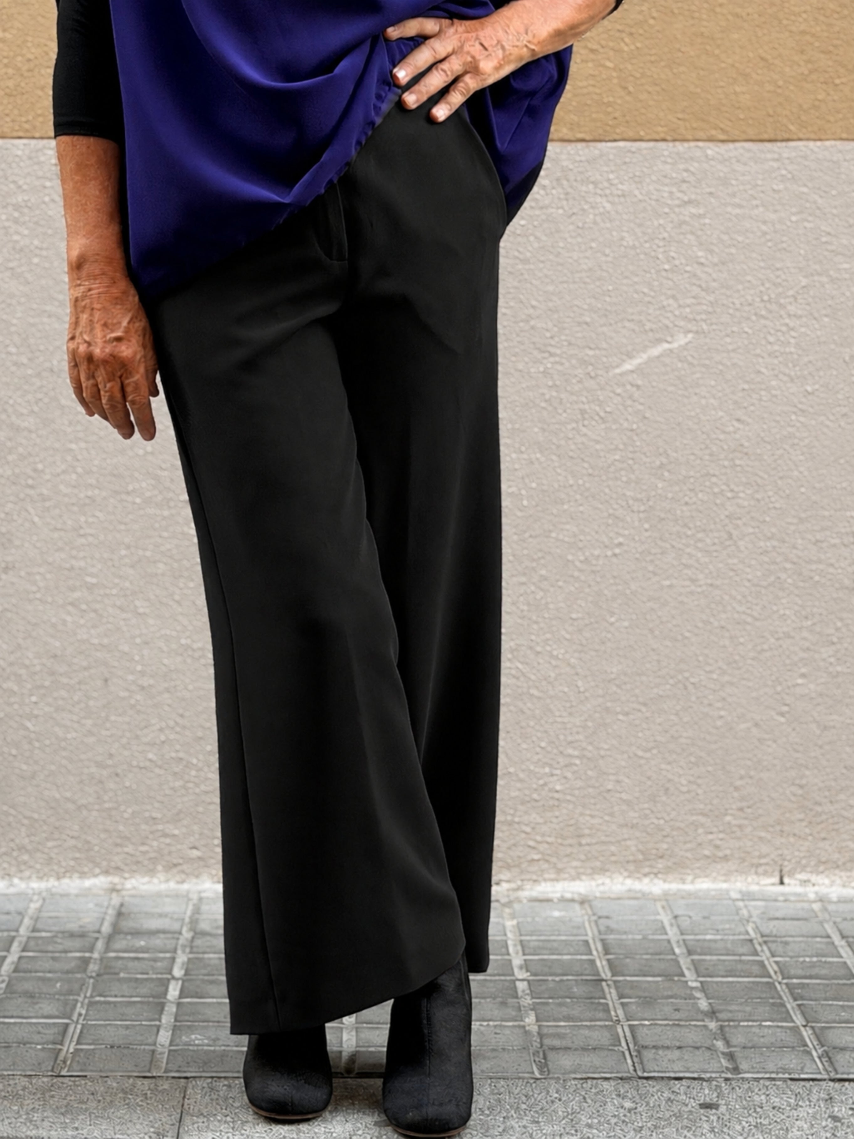 Culotte cropped — tall recte i ample