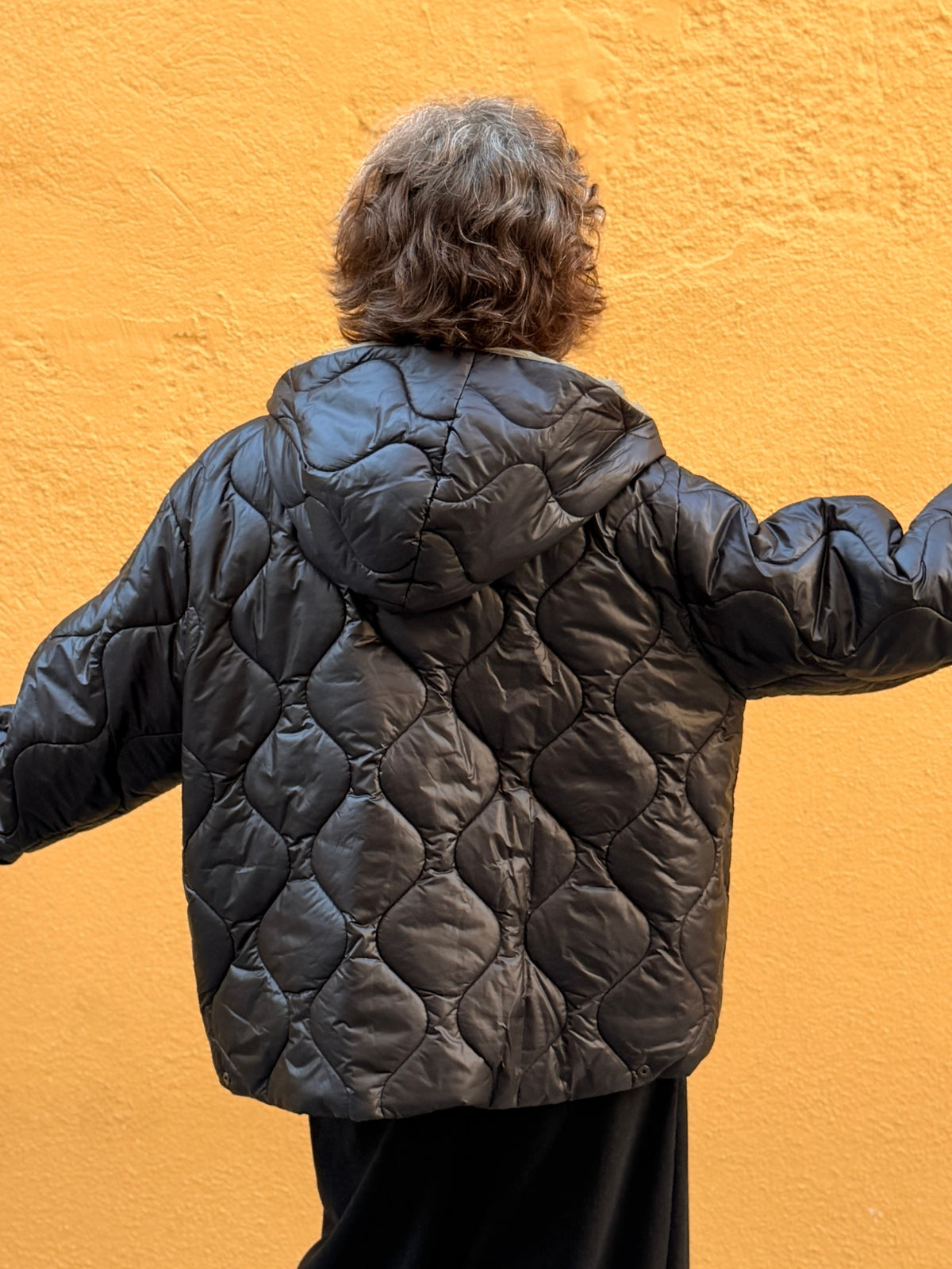 Jaqueta matelassé — caputxa gran