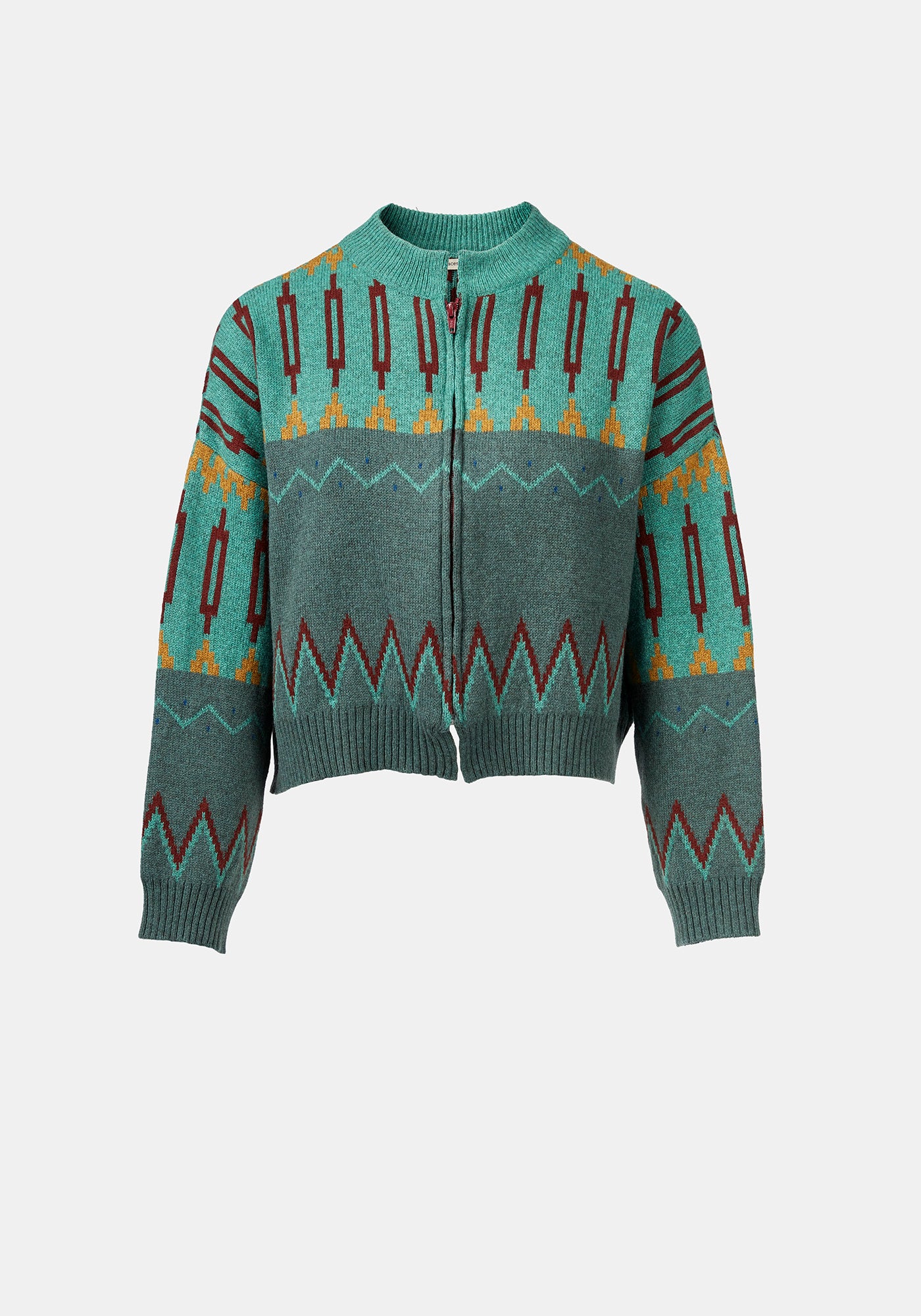 Bolero con cremallera de musgo de la marca Traces of Me