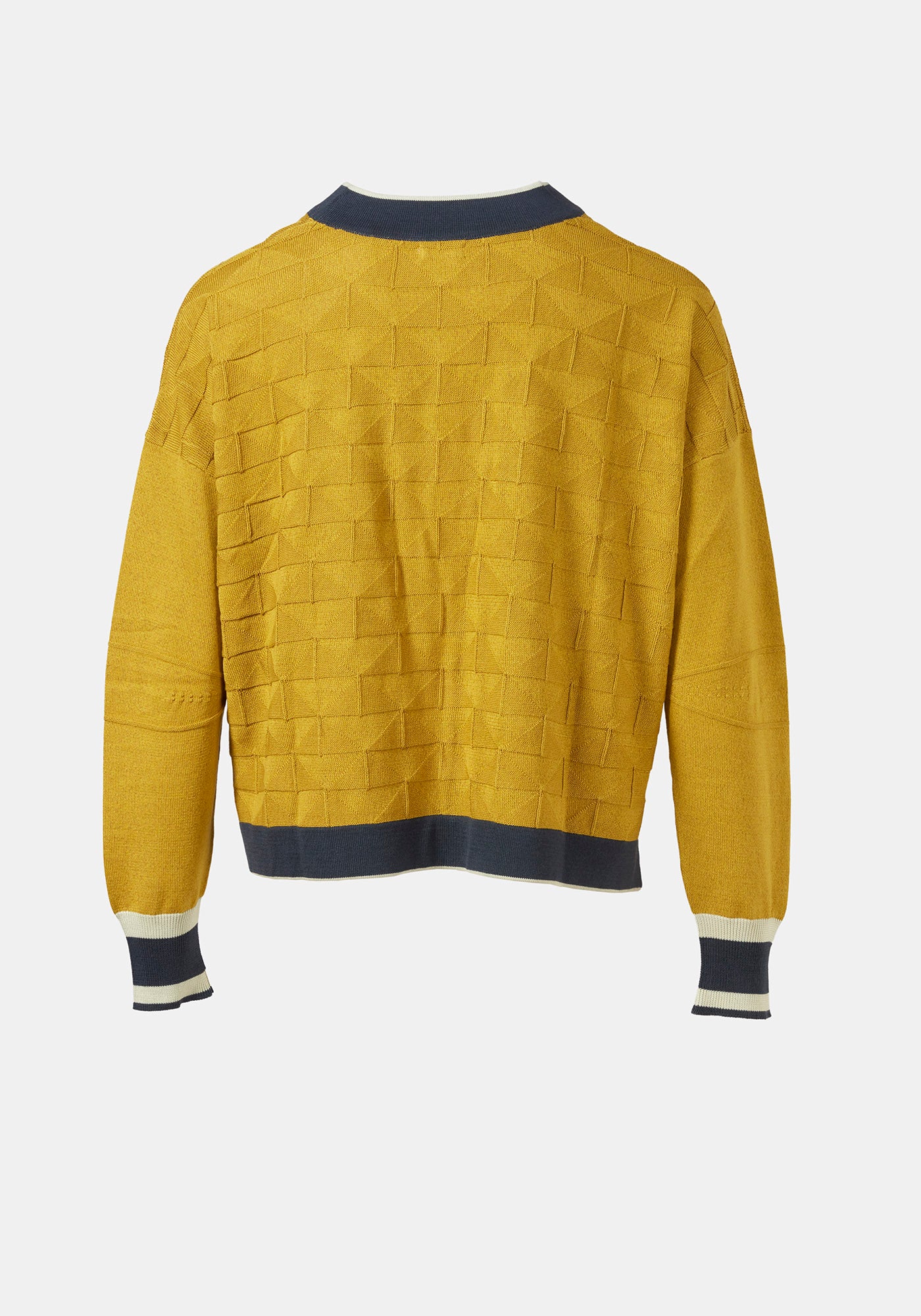 Cárdigan de punto jacquard Amber en seda y algodón