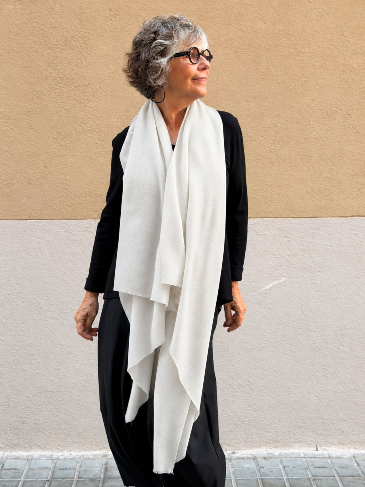 Pashmina de caixmir llisa