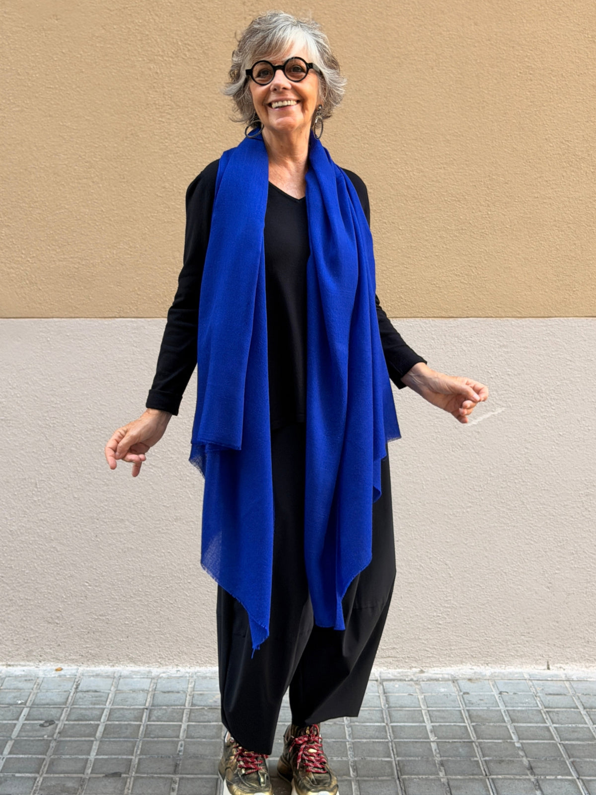 Pashmina de caixmir llisa