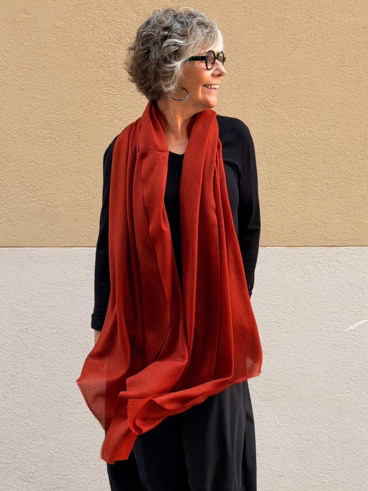 Pashmina de caixmir llisa