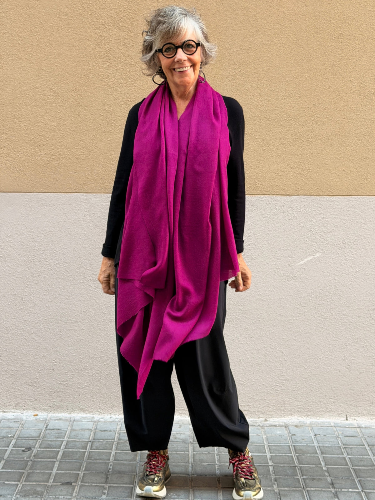 Pashmina de caixmir llisa