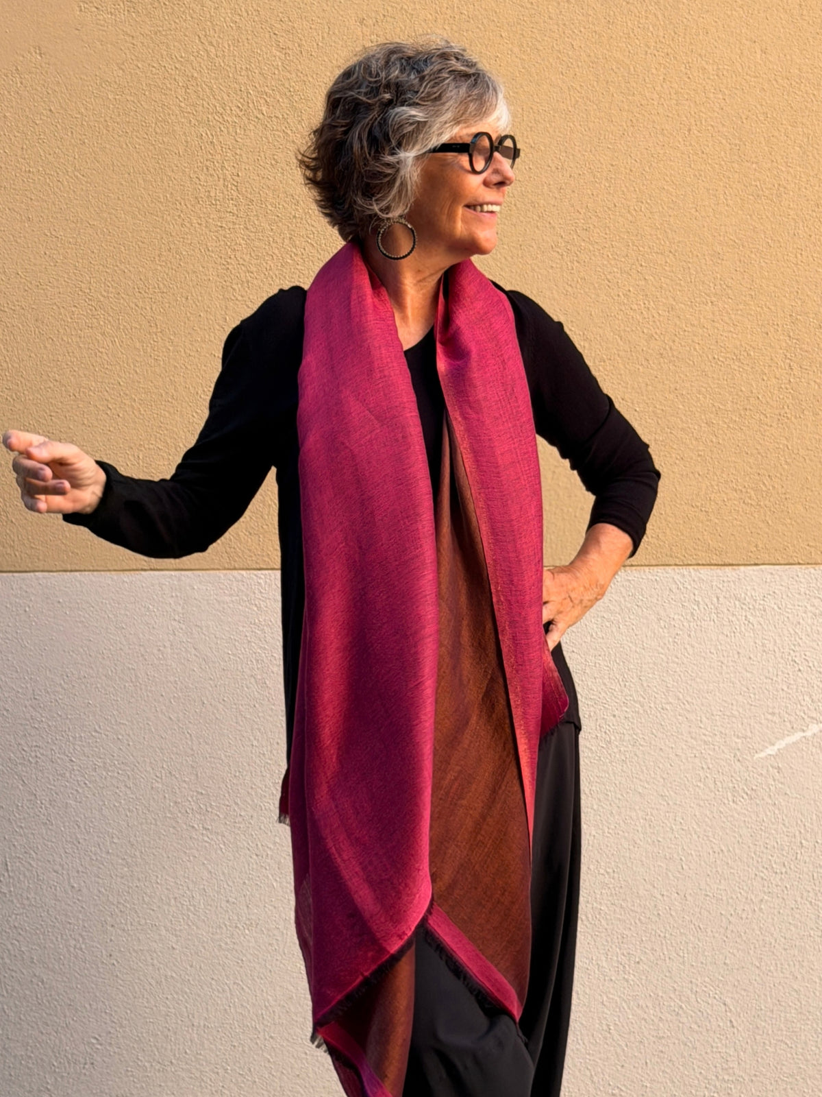 Pashmina de caixmir Zari 200 x 80 cm