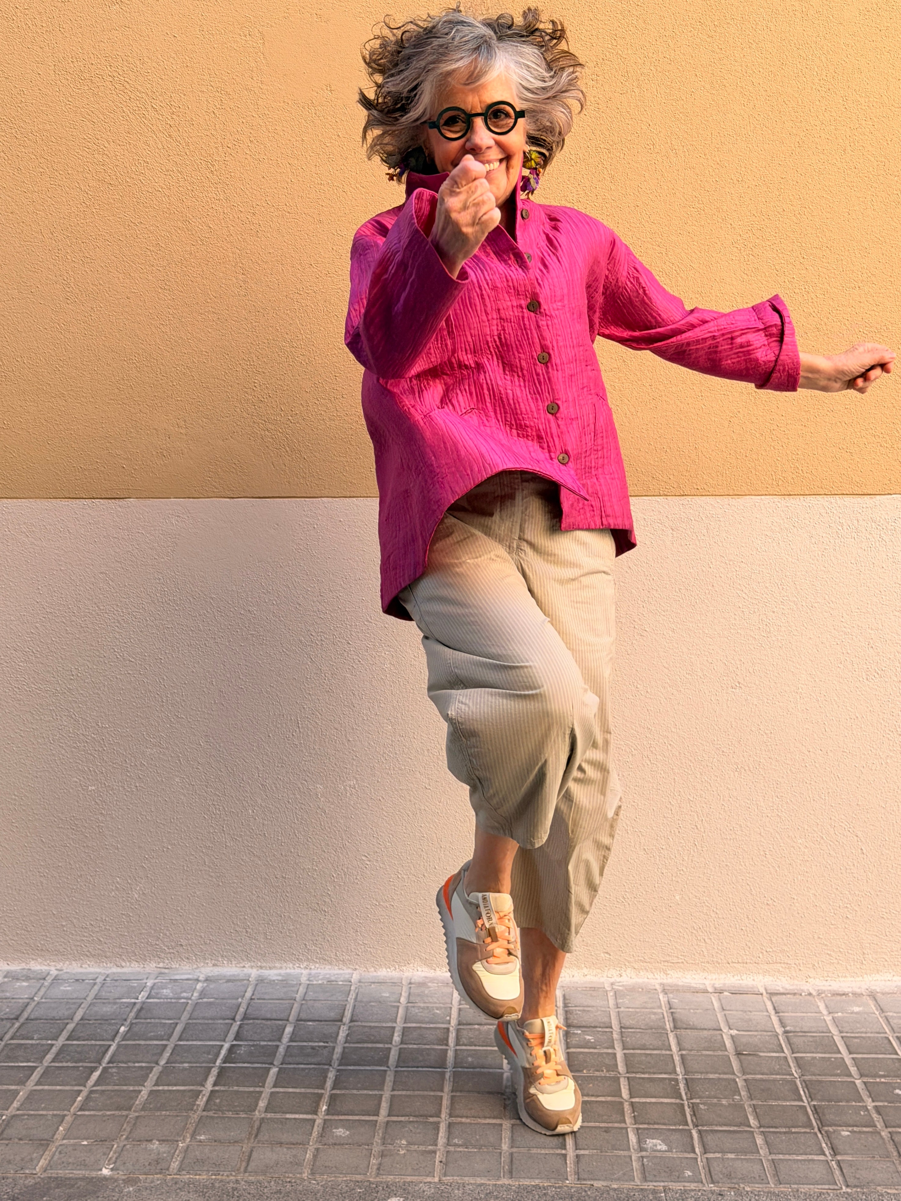 Chaqueta de seda natural