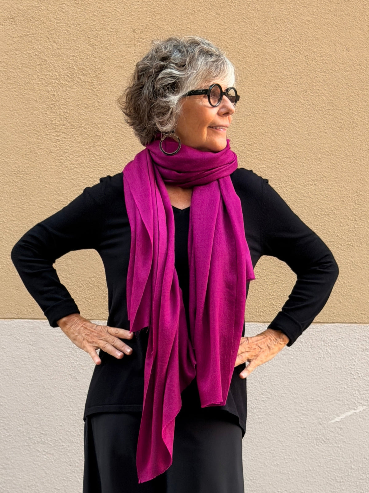 Pashmina de caixmir llisa