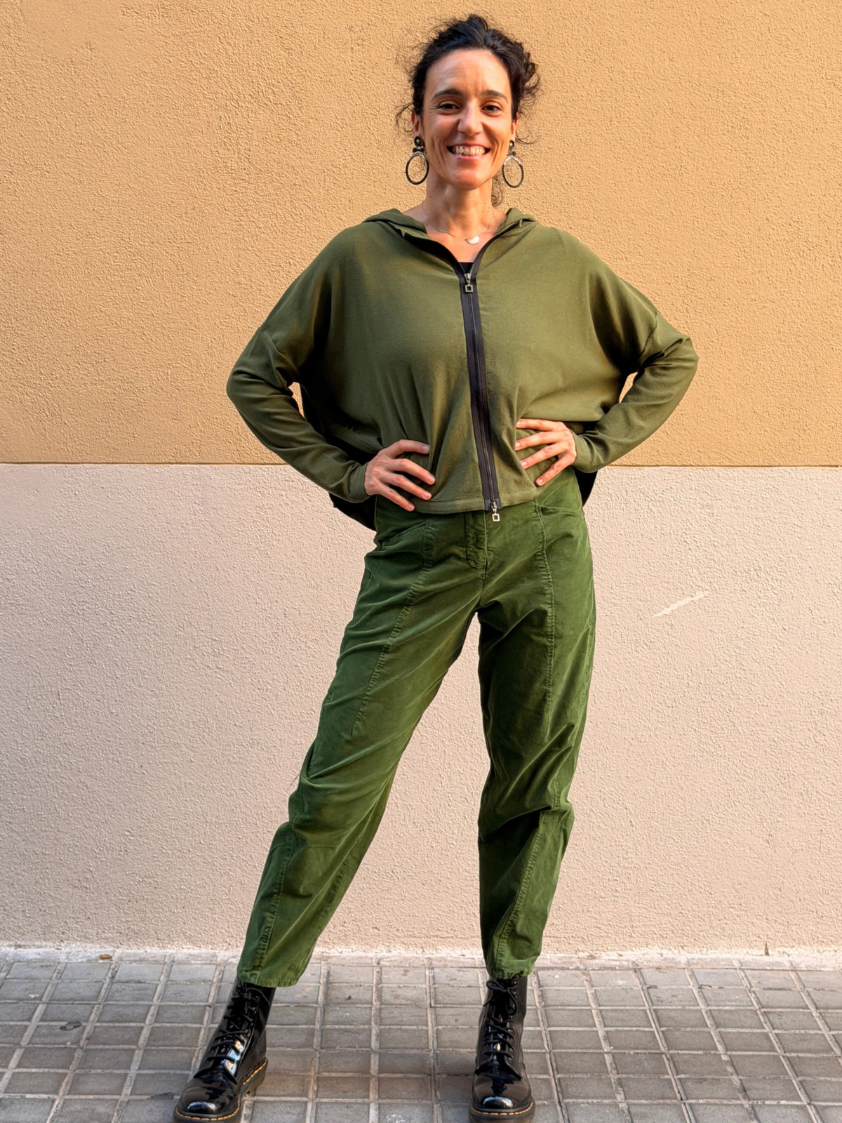 Pantaló de pana fina elàstica — cama barril