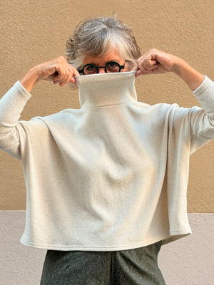 Jersei de coll alt — patró oversize