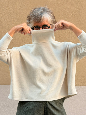 Jersei de coll alt — patró oversize