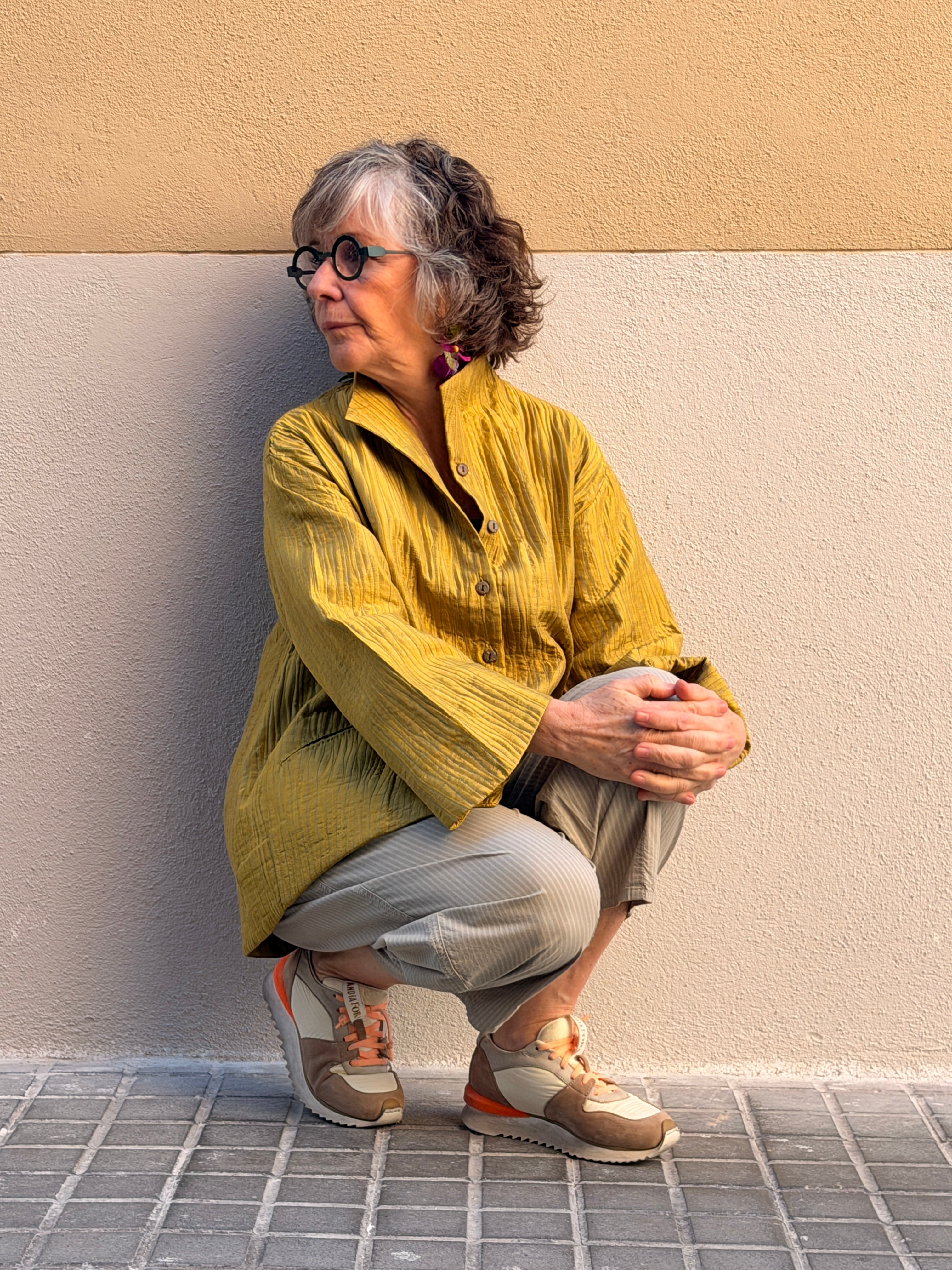 Chaqueta de seda natural