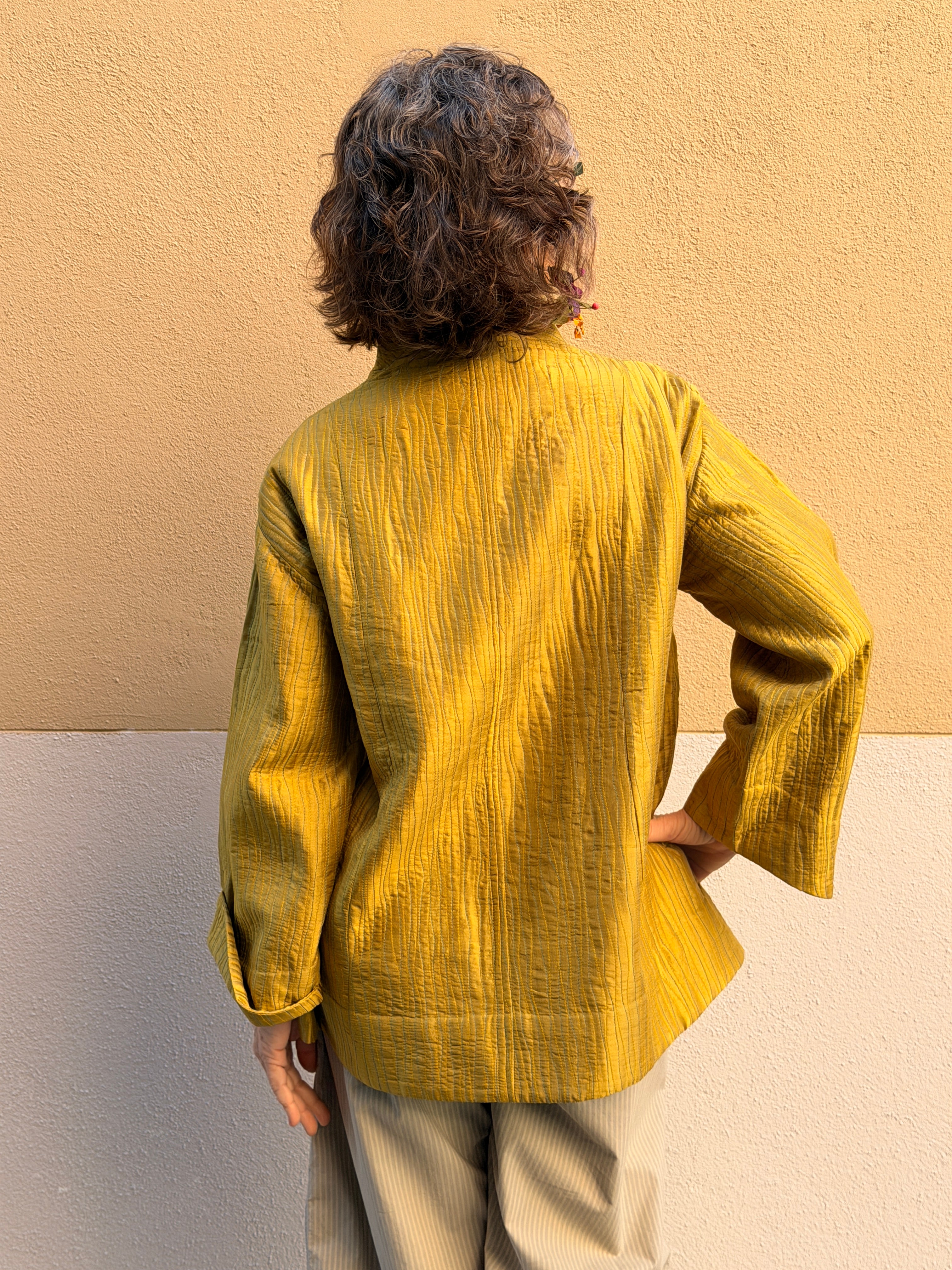 Chaqueta de seda natural