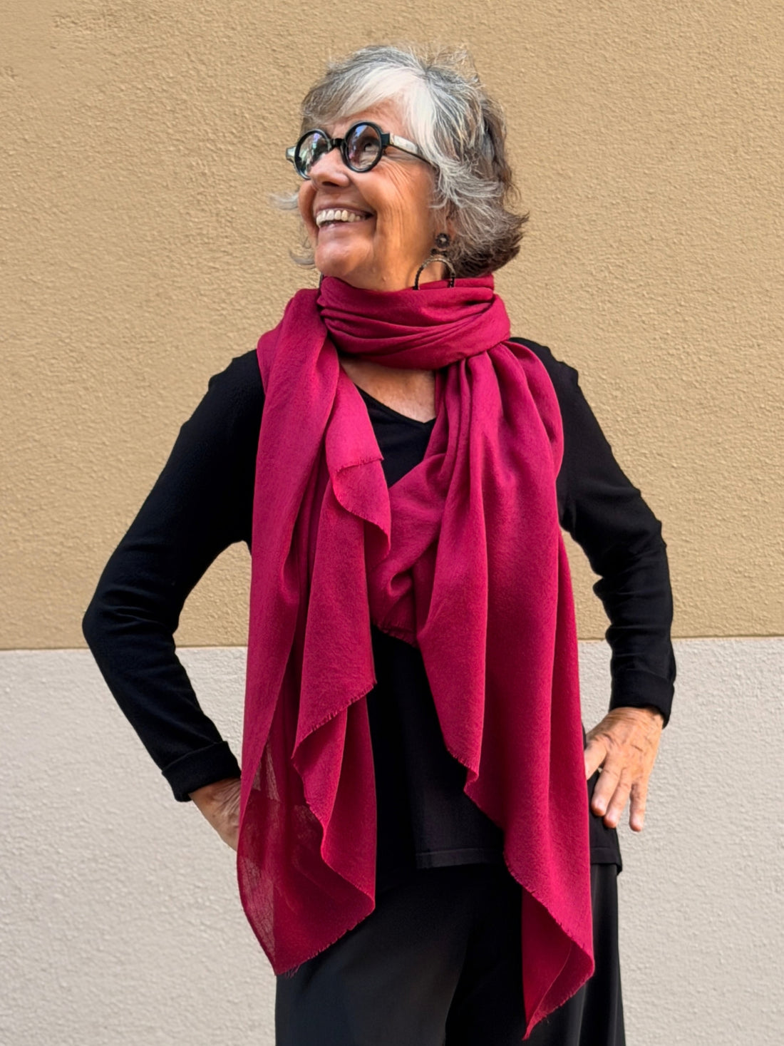 Pashmina de caixmir llisa