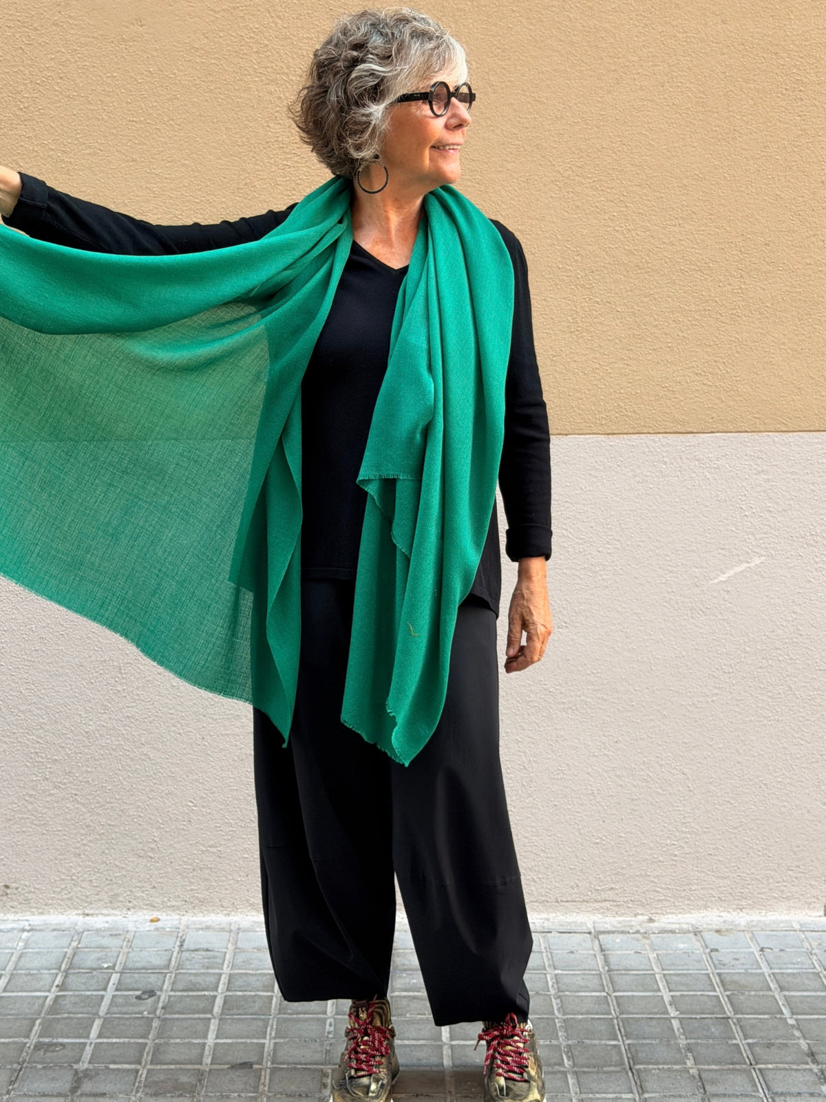 Pashmina de caixmir llisa
