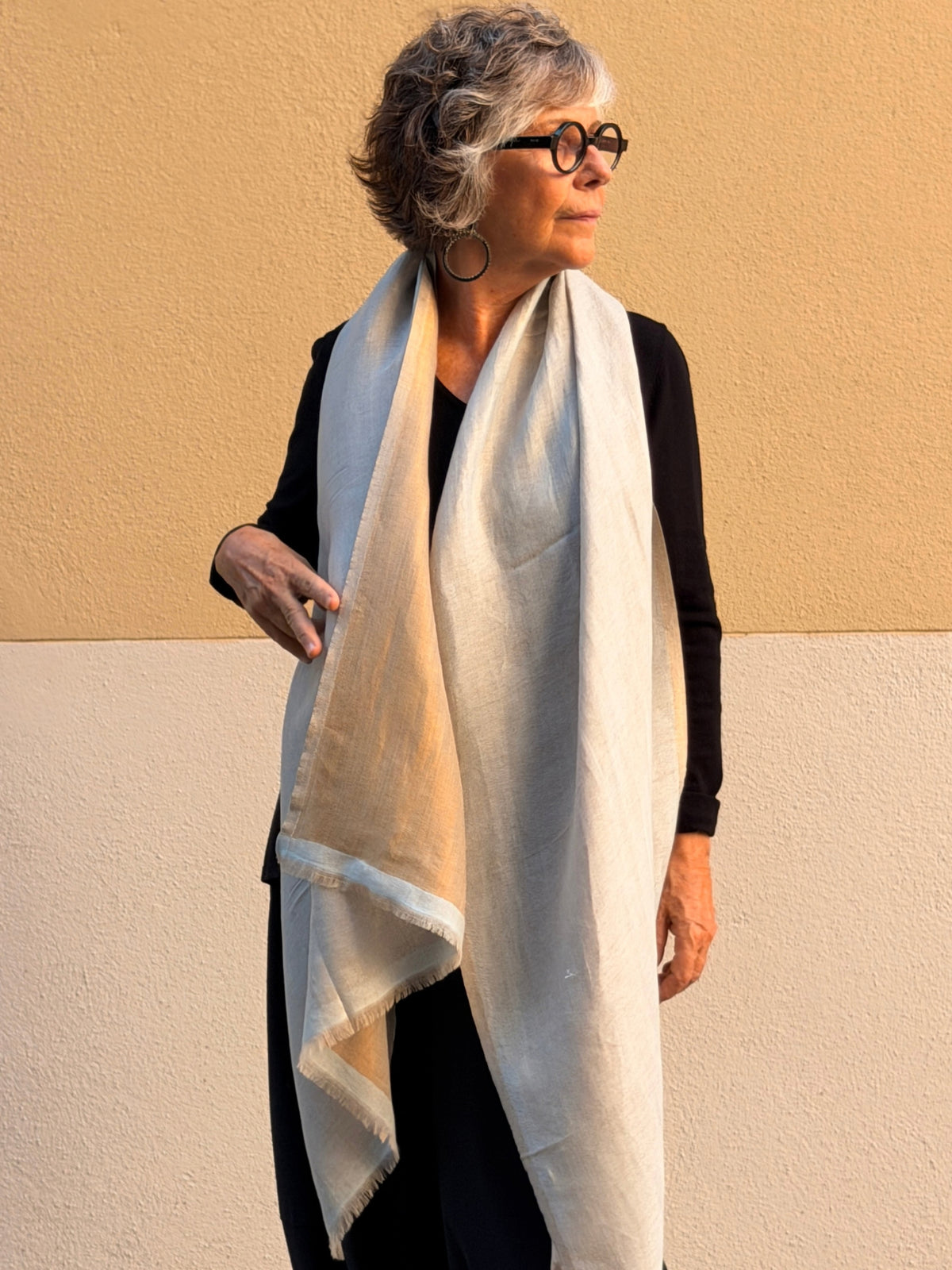 Pashmina de caixmir Zari 200 x 80 cm