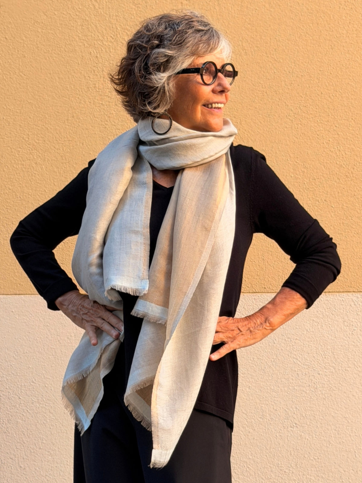 Pashmina de caixmir Zari 200 x 80 cm