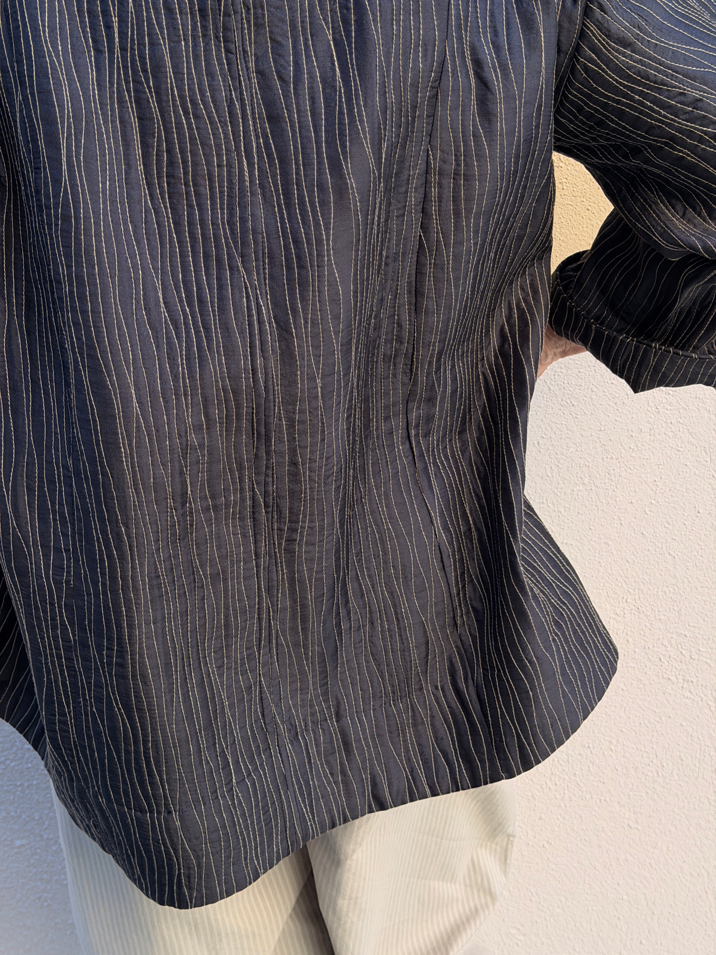 Chaqueta de seda natural