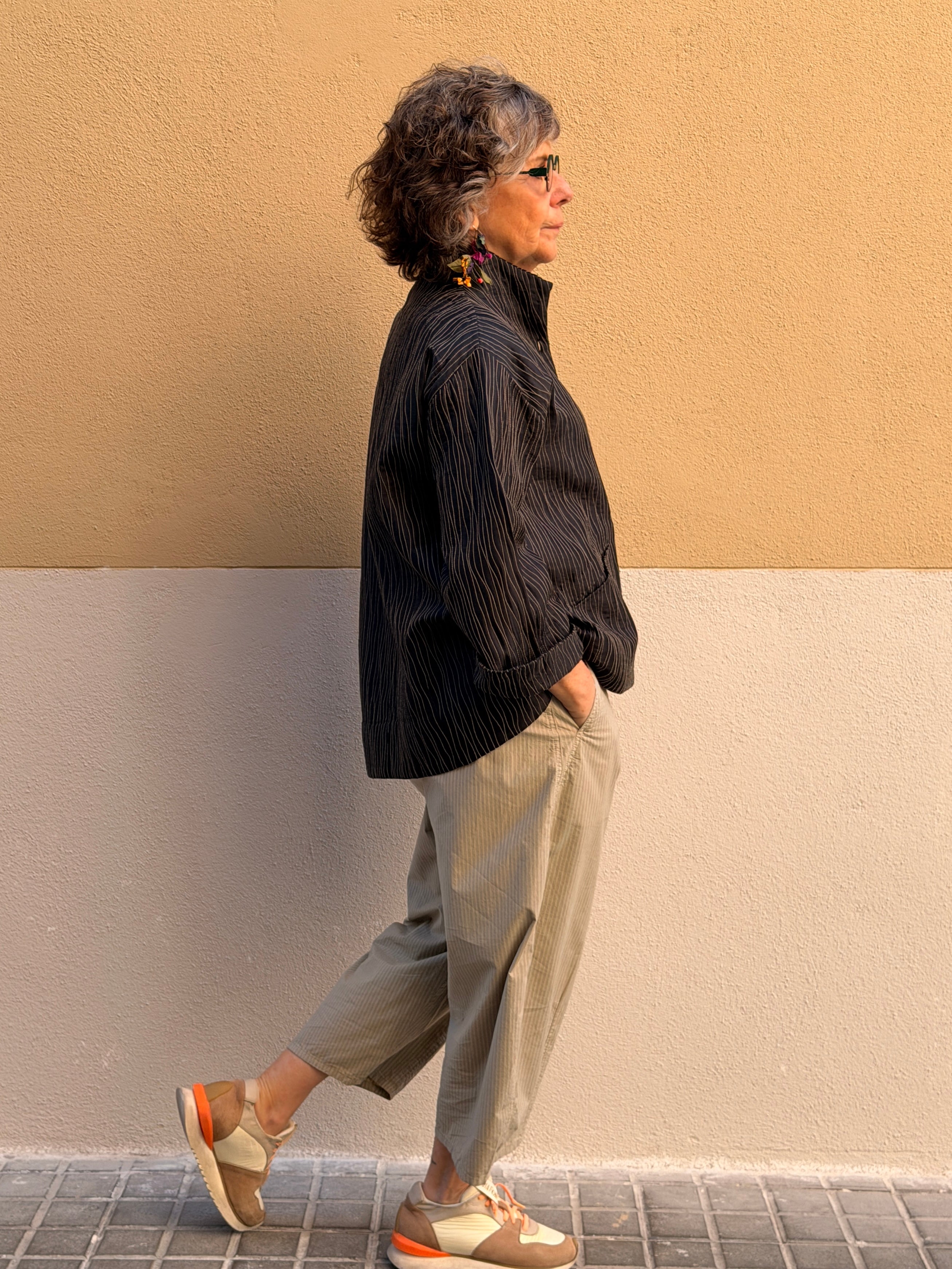 Chaqueta de seda natural