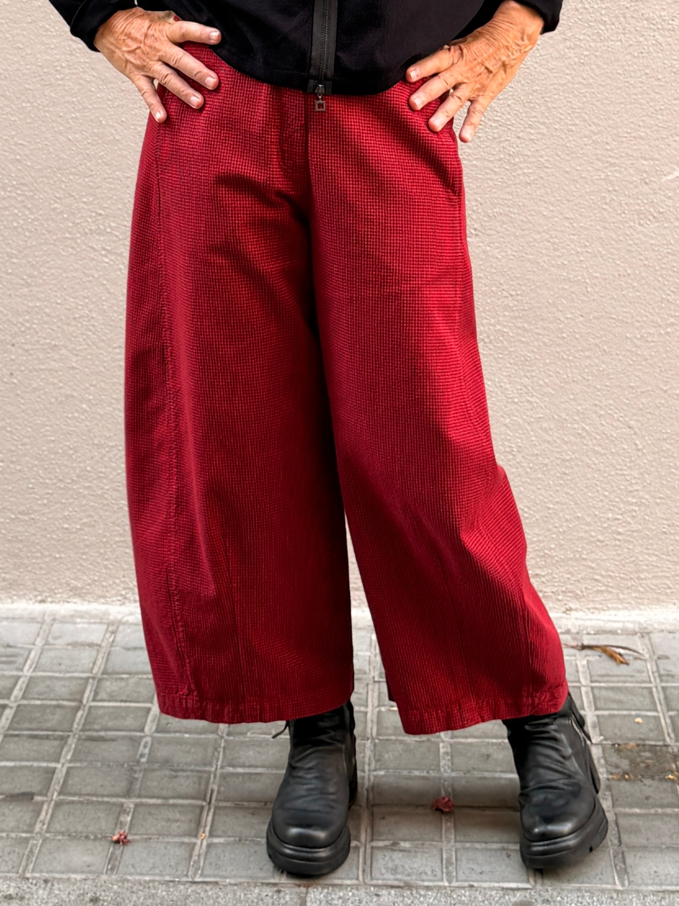 Pantaló de quadres — cotó i cama ampla