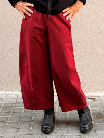 Pantaló de quadres — cotó i cama ampla