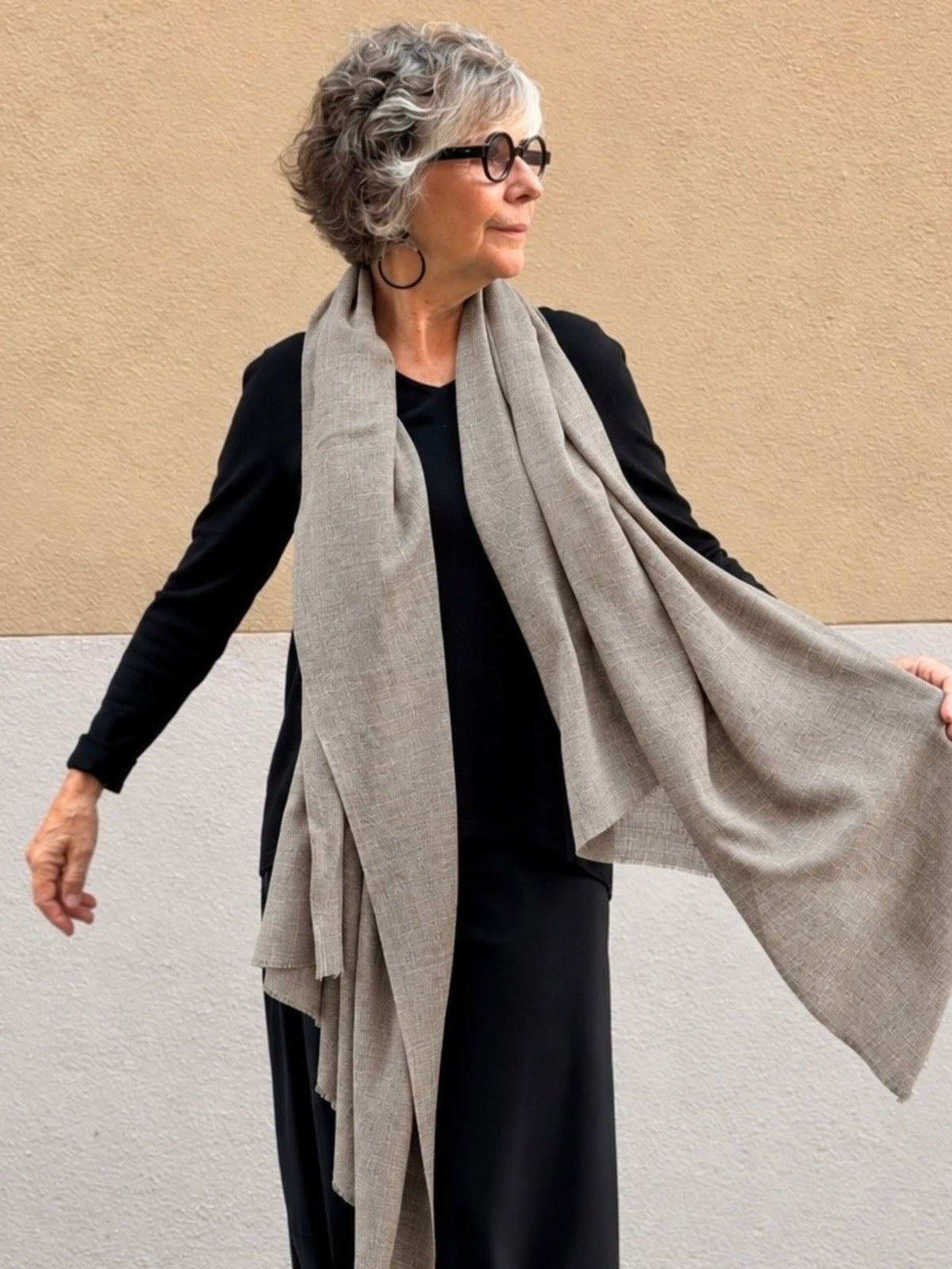 Pashmina de caixmir llisa
