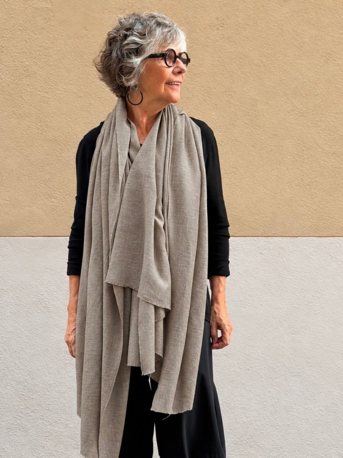 Pashmina de caixmir llisa