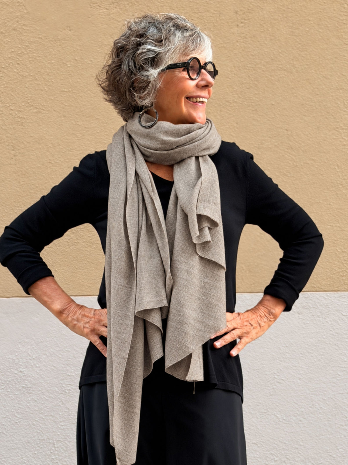 Pashmina de caixmir llisa