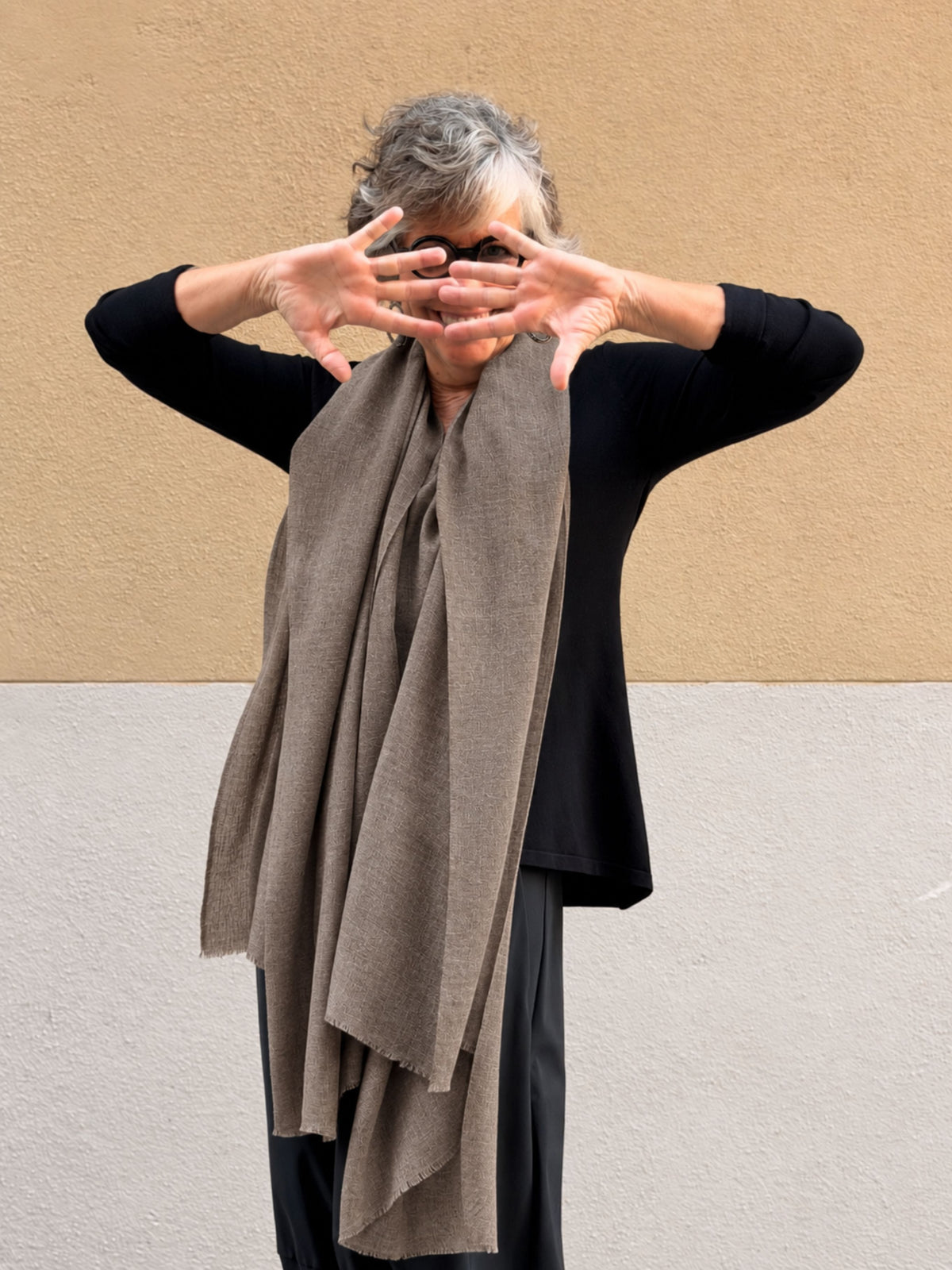 Pashmina de caixmir llisa