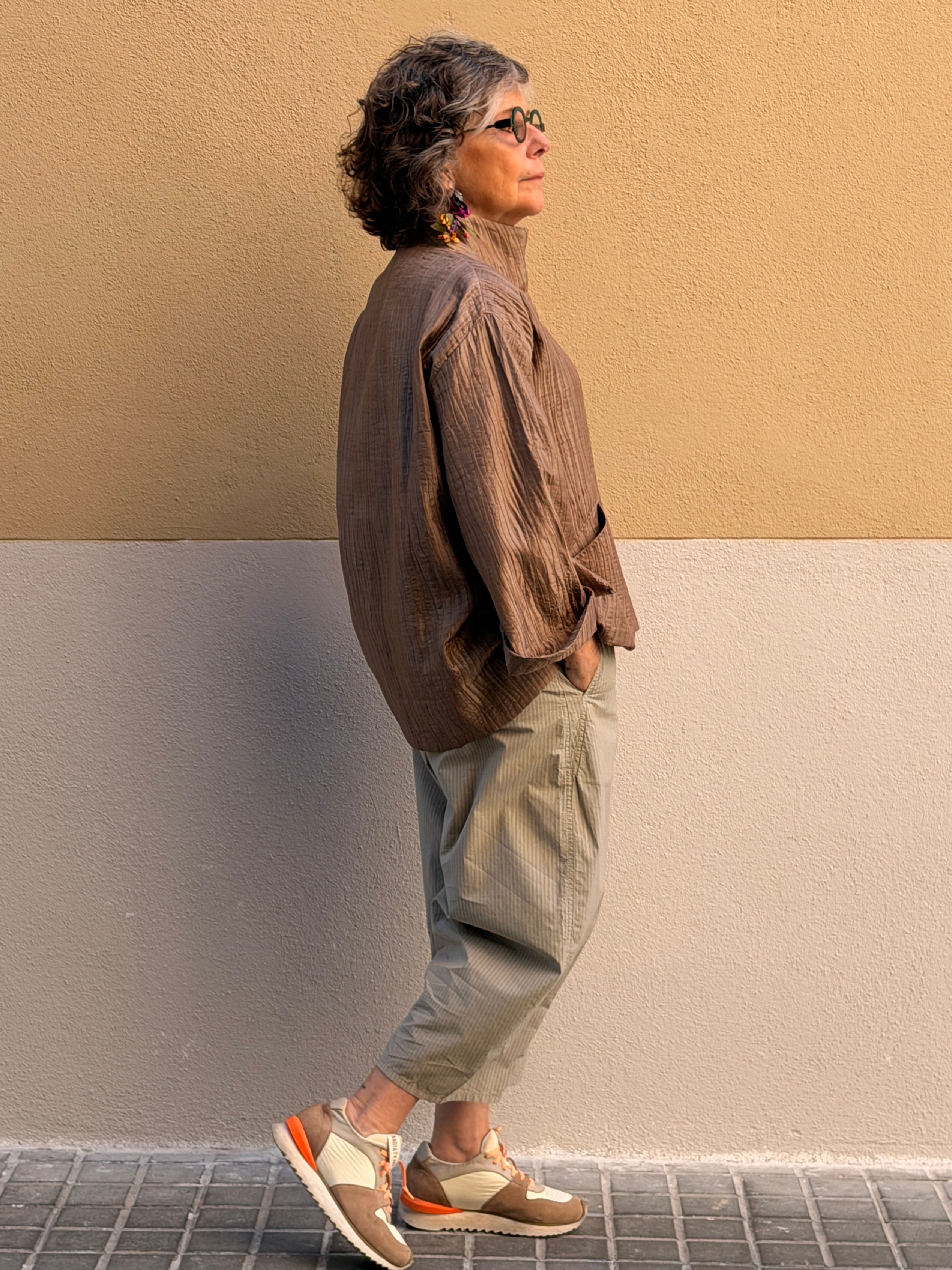 Chaqueta de seda natural