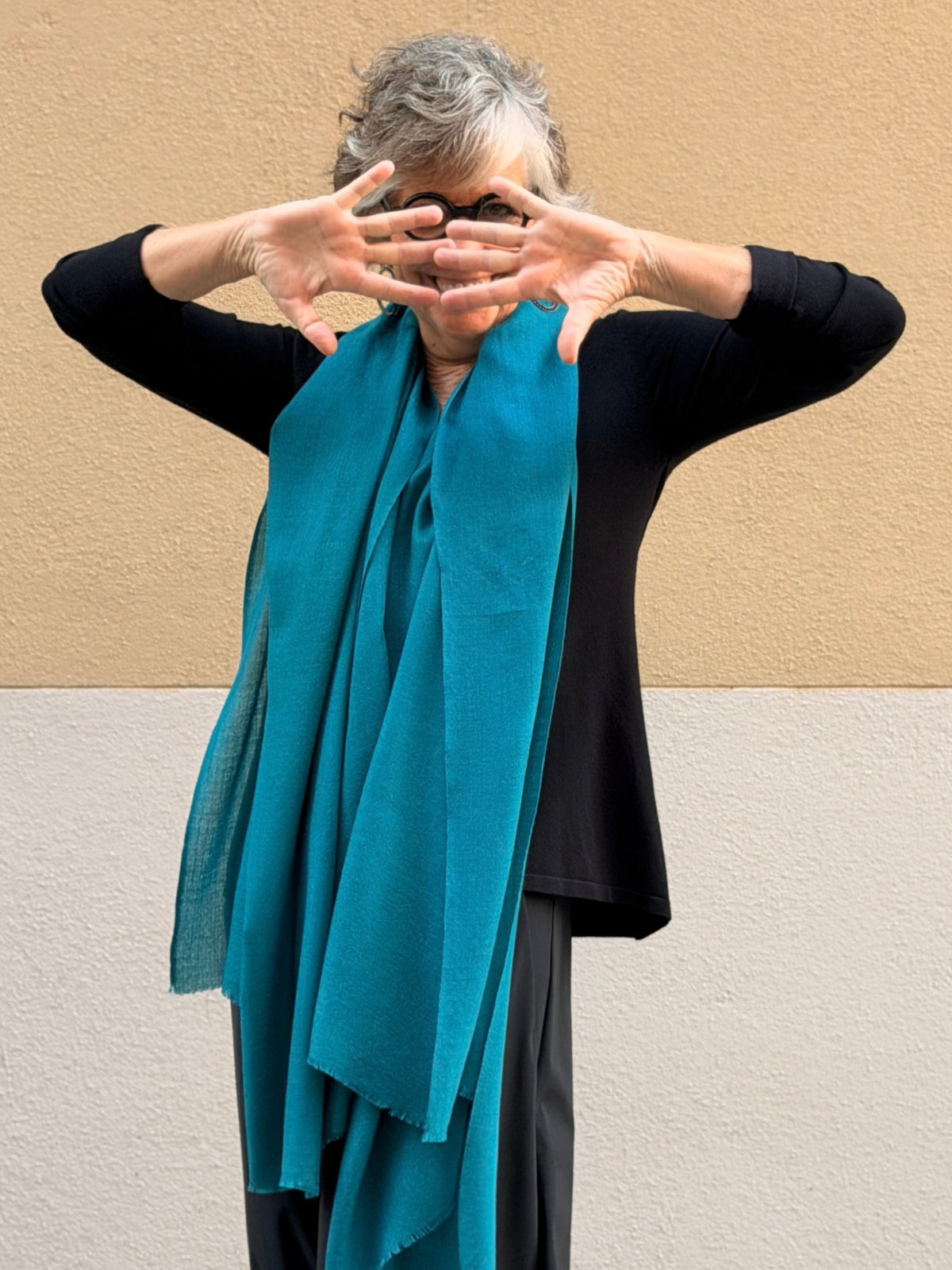 Pashmina de caixmir llisa
